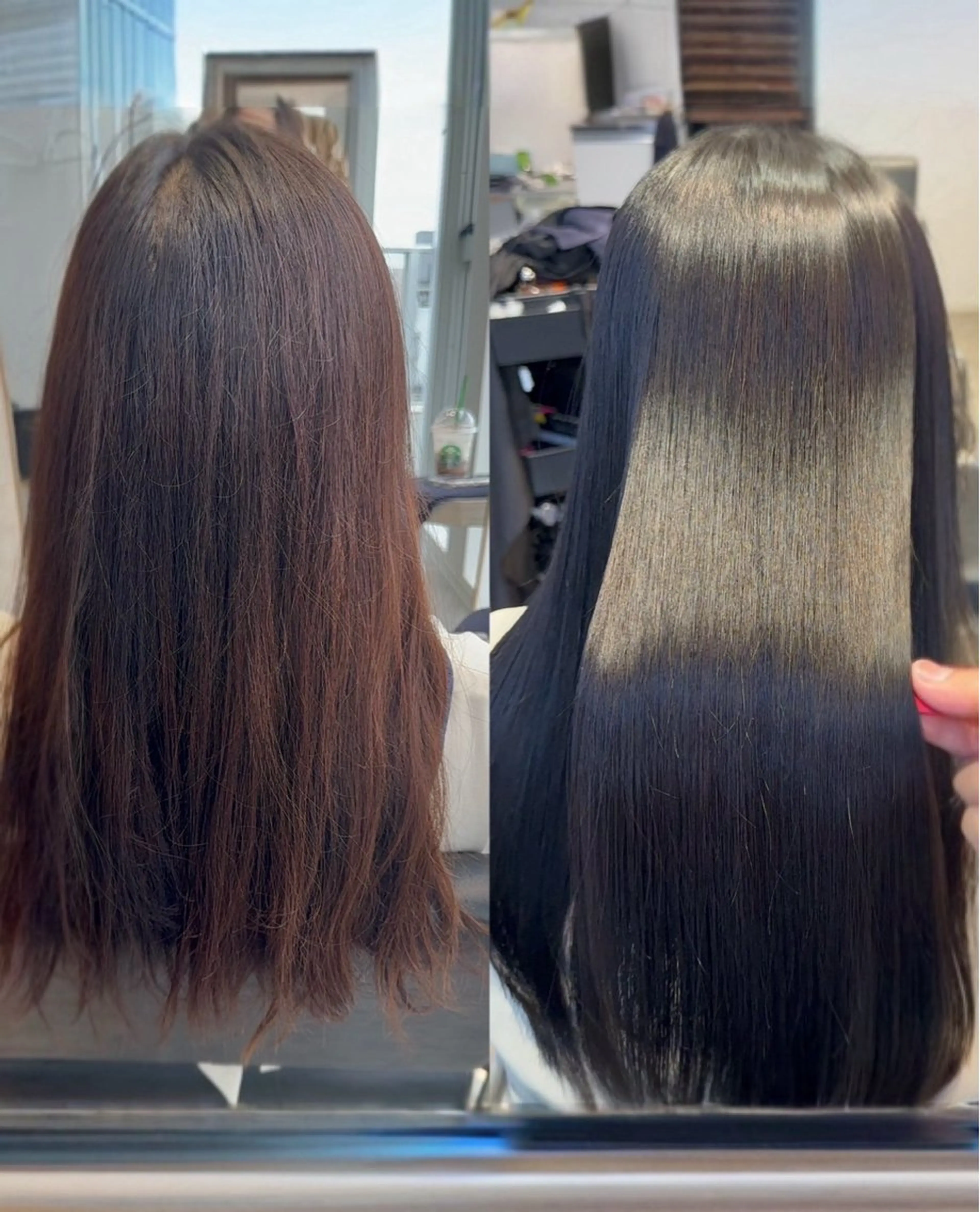 ロング 縮毛矯正 トリートメント 小谷 梨奈のヘアスタイル