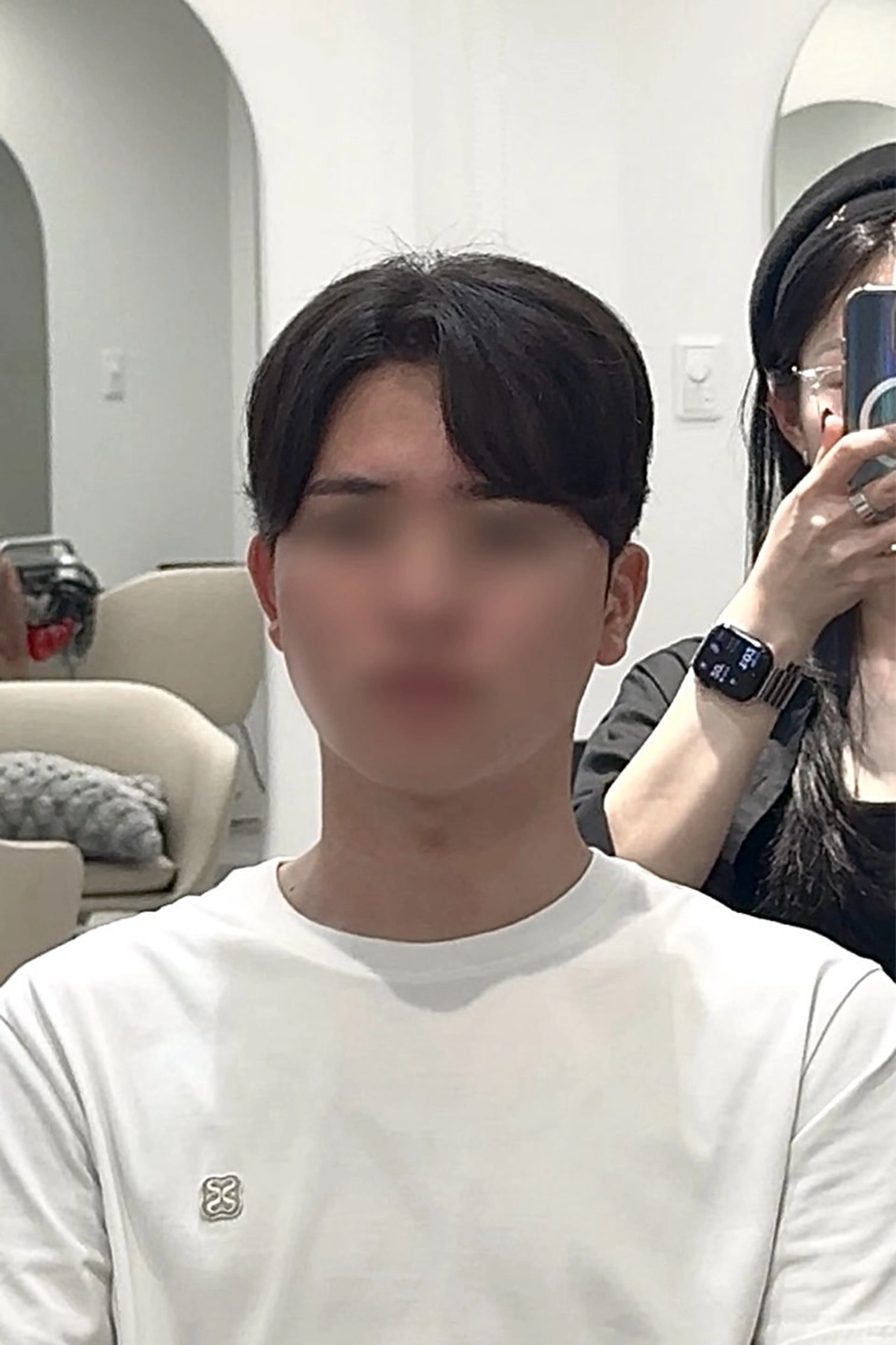 ショート カラー パーマ ヘアアレンジ メンズ カット パーマ 縮毛矯正 ヘアセット ヘアメイク小野リエ 韓国ハーフ🦊のヘアスタイル