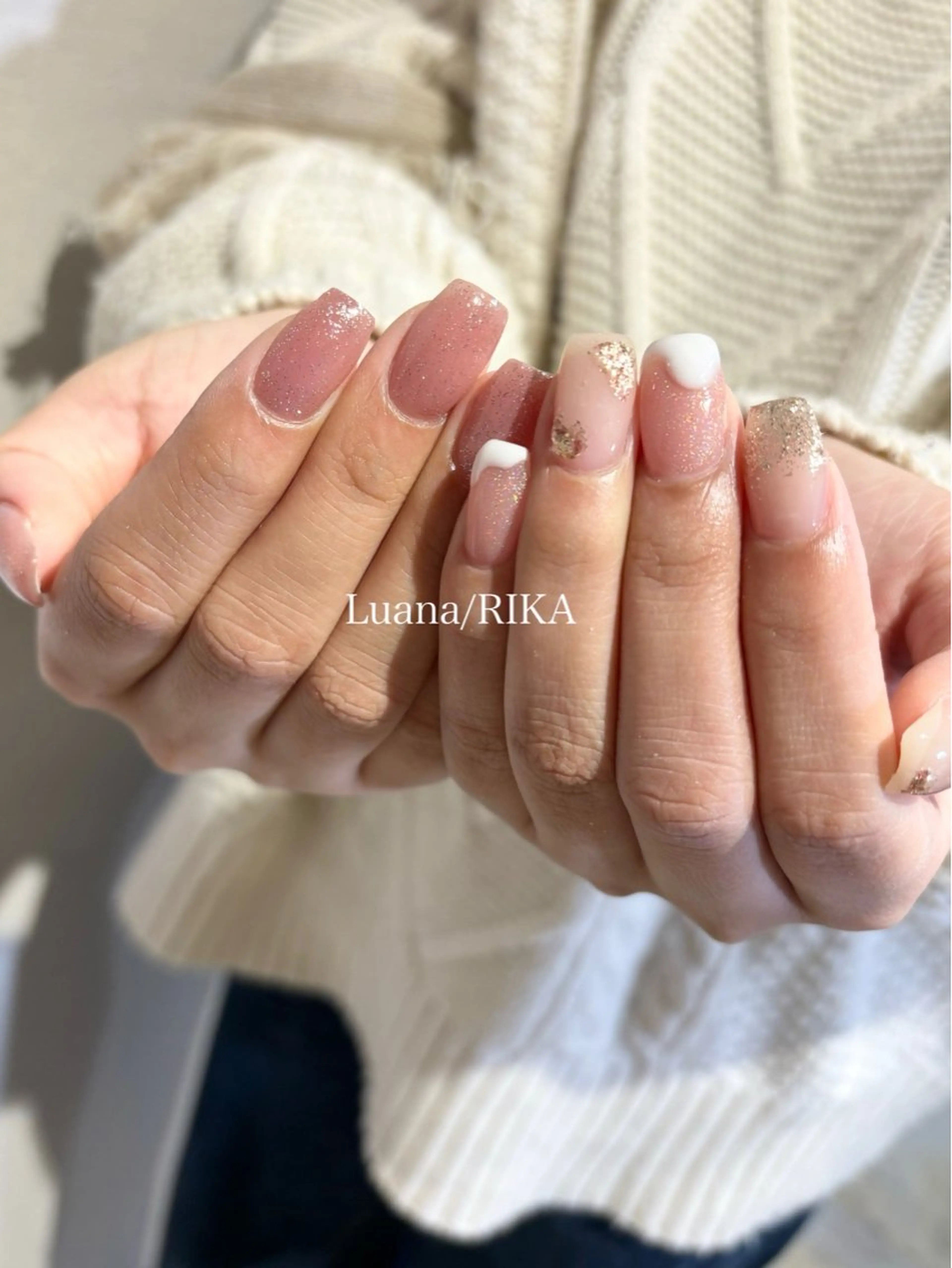 ネイル フラッシュネイル ハンドネイル Nail Salon Luana Rikaのネイルデザイン