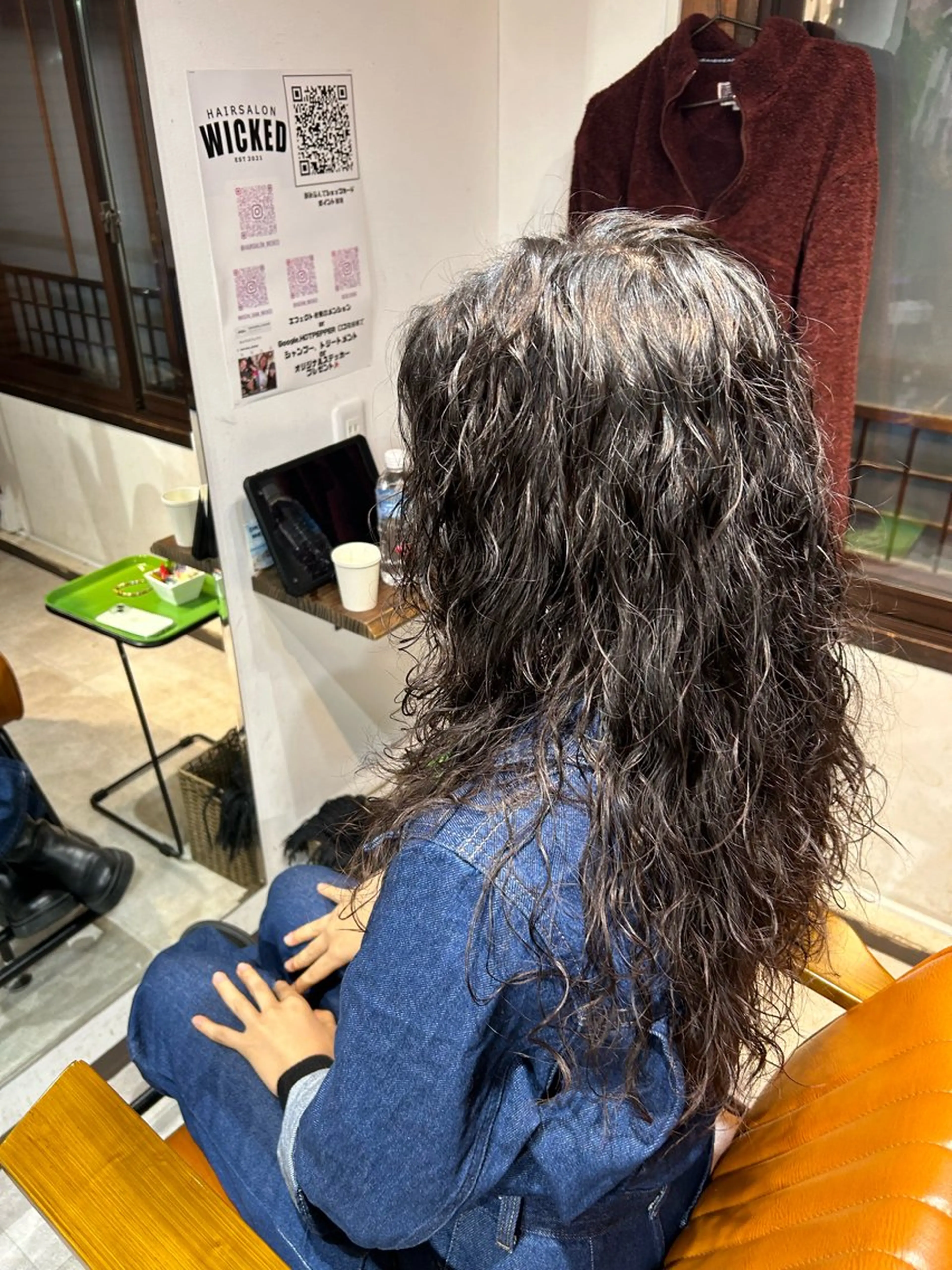 ロング パーマ 久保 陵伽のヘアスタイル