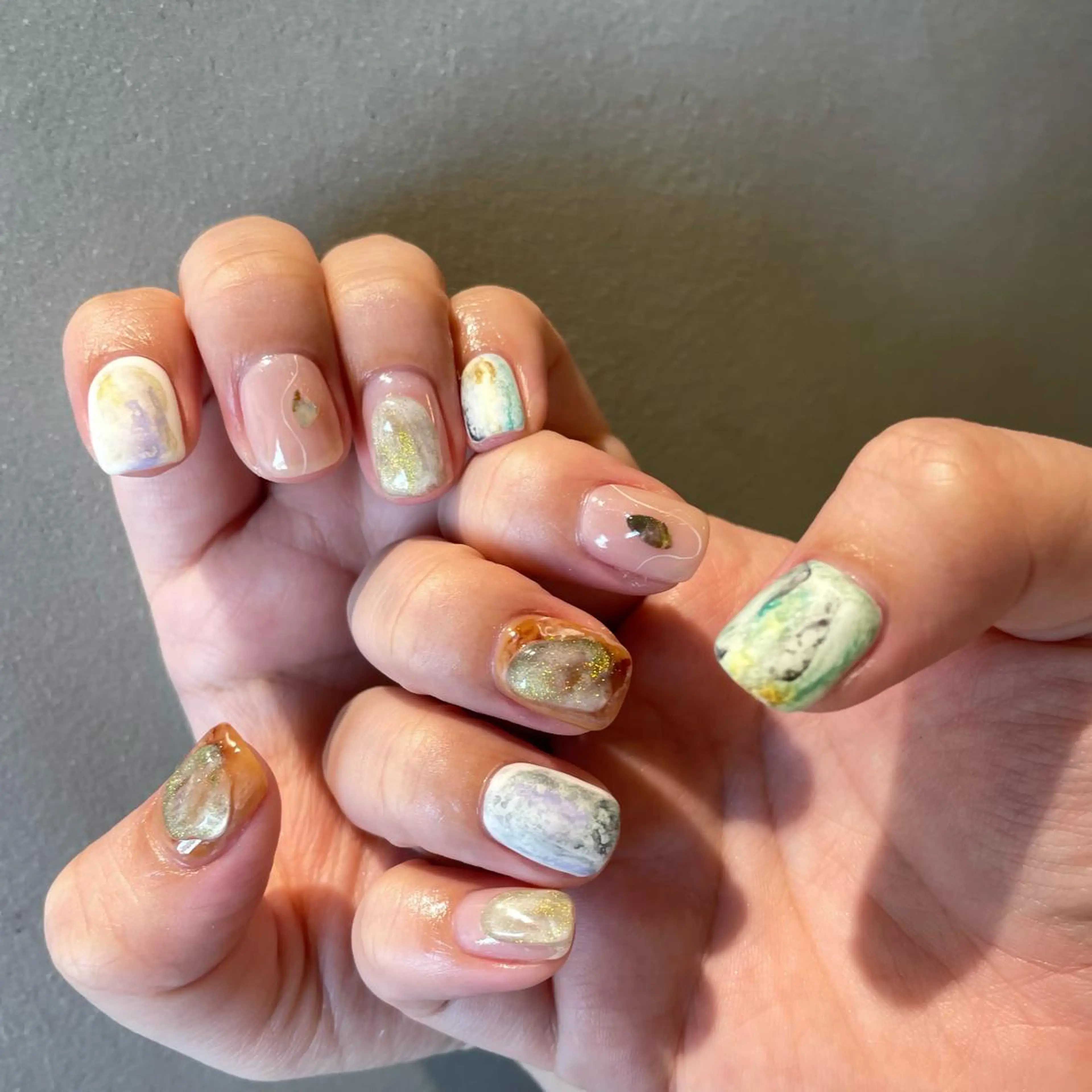 ネイル アートネイル ニュアンスネイル ハンドネイル anna padoのネイルデザイン