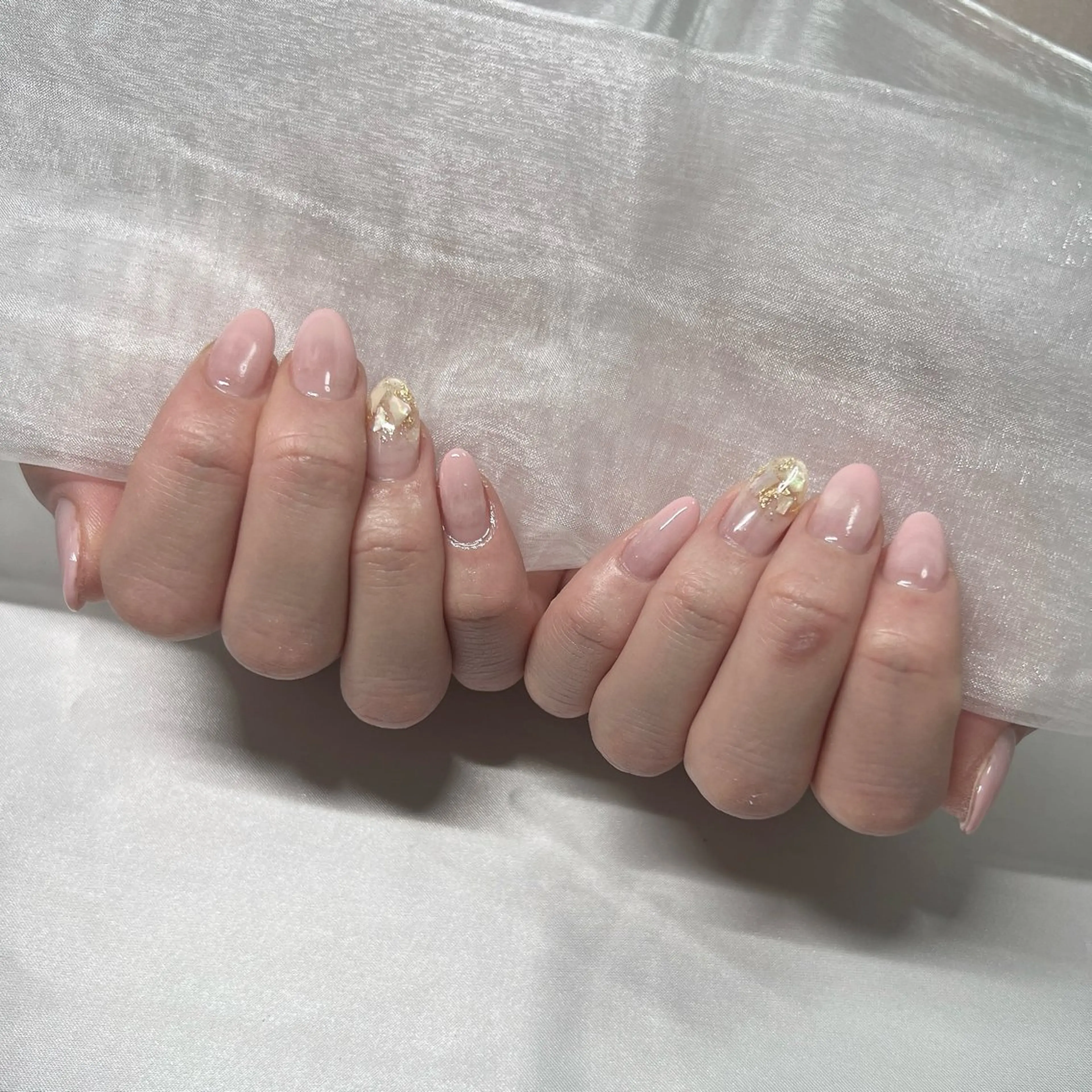 ネイル ジェルネイル 韓国ネイル ラメ(グリッター) マグネットネイル ミラーネイル ハンドネイル -nail salon-Reward所属・nail salon Rewardのネイルデザイン