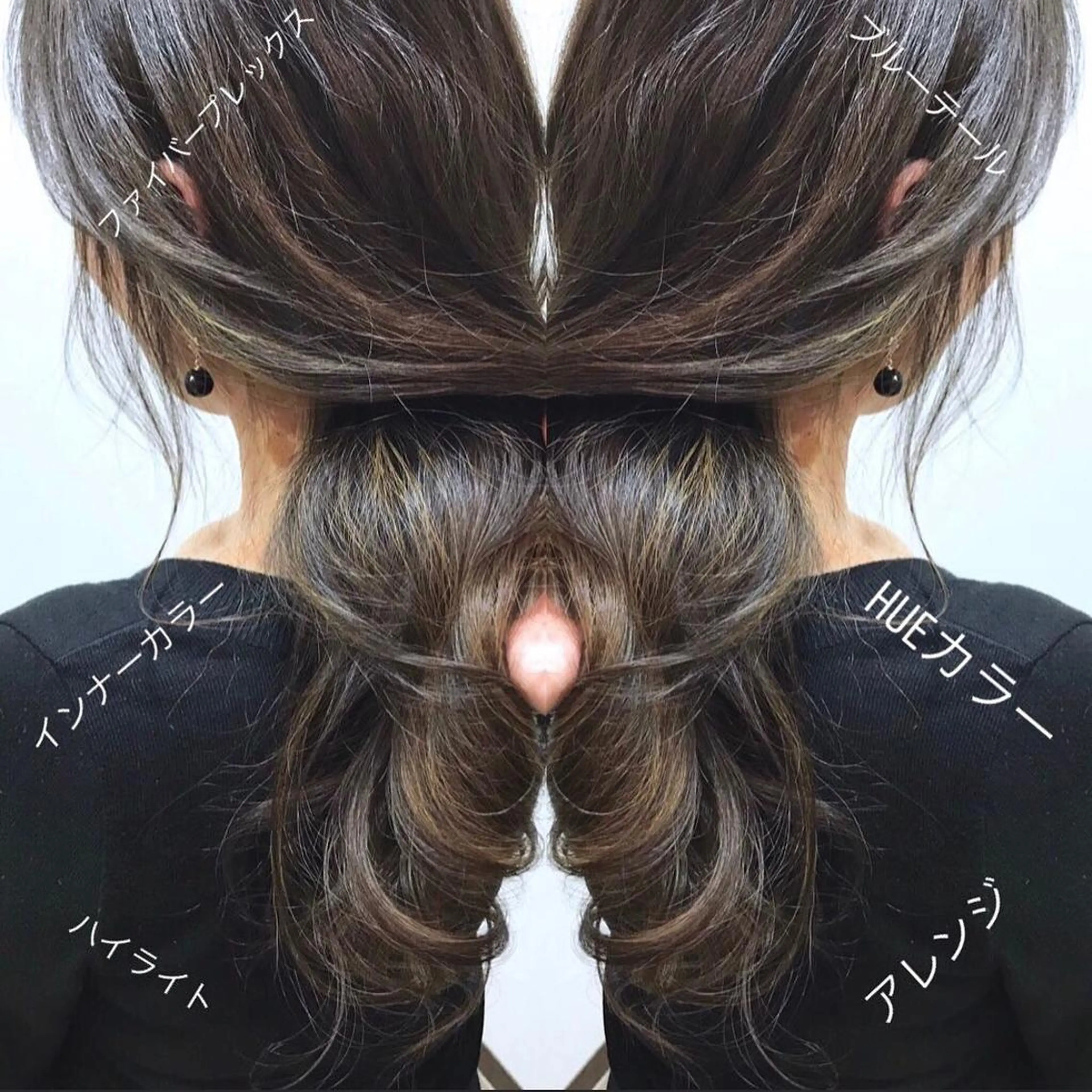 ロング カラー ハイライトカラー インナーカラー ハイライト 白髪世代の悩み解決 阿部耕大のヘアスタイル