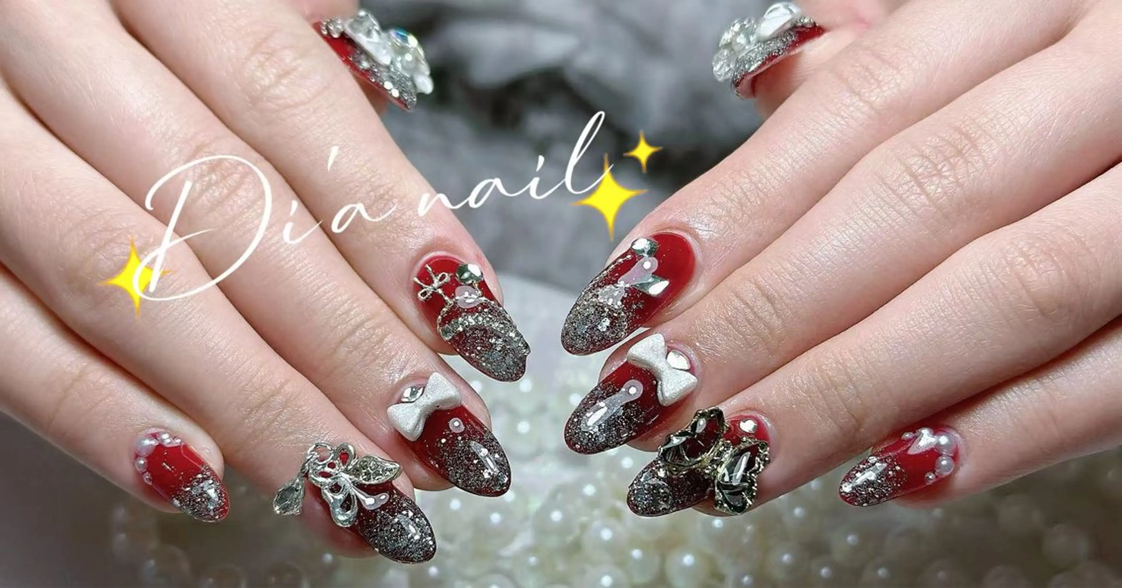 ネイル チークネイル ジェルネイル グラデーション マグネットネイル ニュアンスネイル Di'a nail ネイルサロンのネイルデザイン