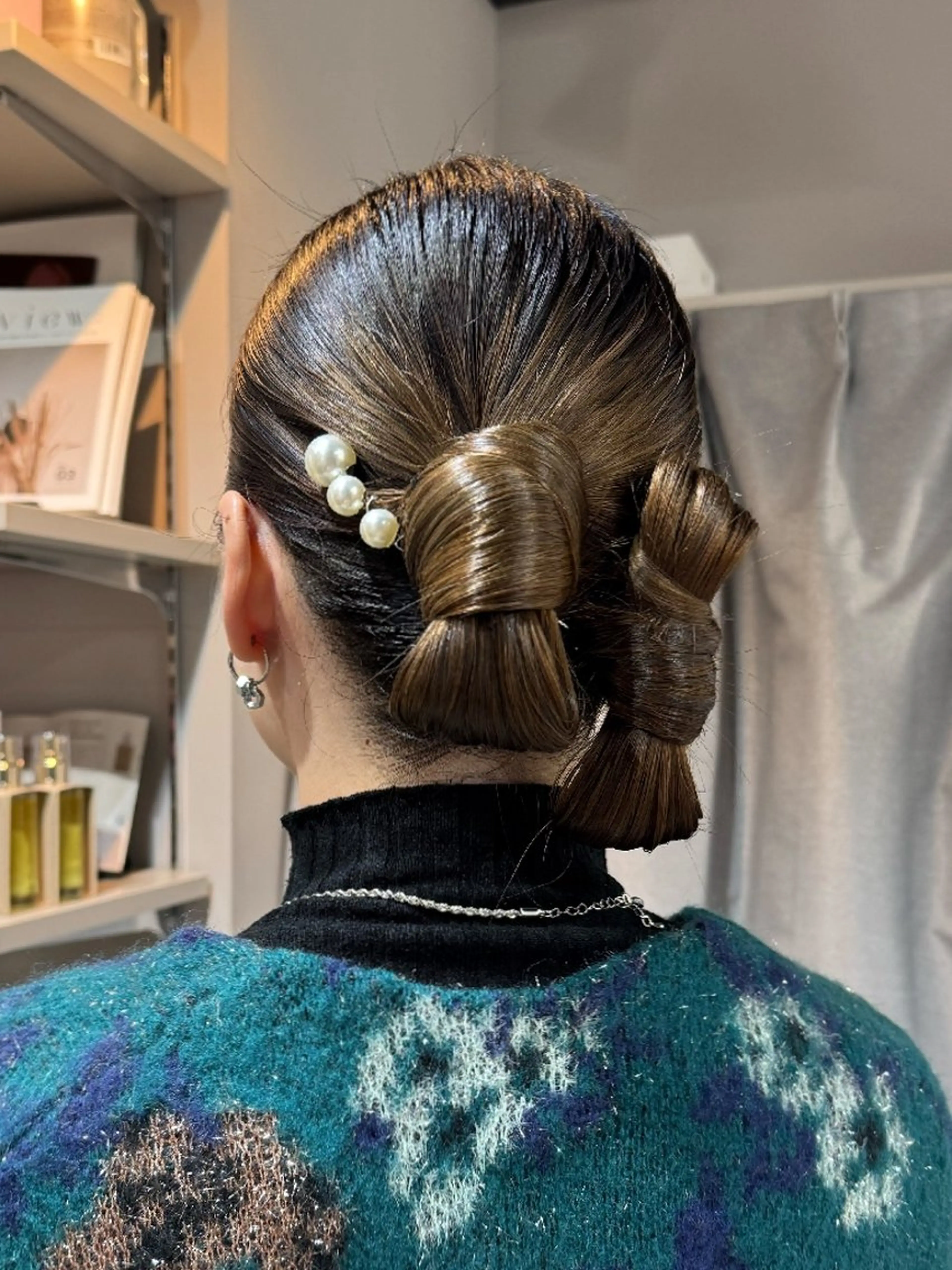 ロング ヘアアレンジ ヘアセット ヘアアレンジ/透明感 カラー/AKARIのヘアスタイル