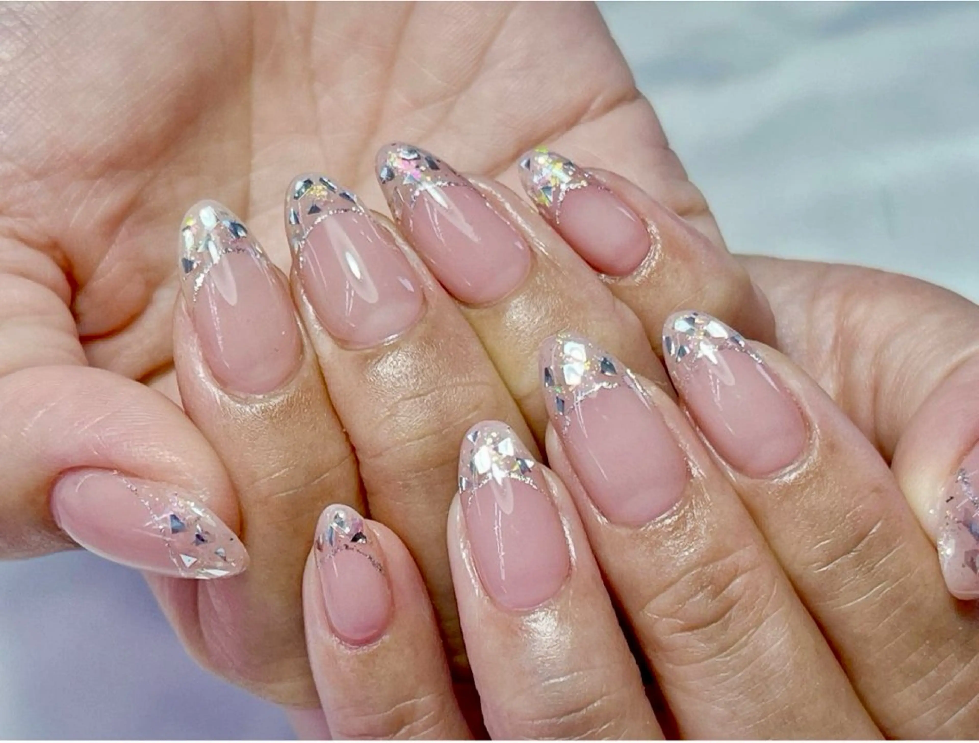ネイル フレンチネイル ガラスフレンチ Nailsalon   Luxe所属・nail salon Luxe【リュクス】のネイルデザイン