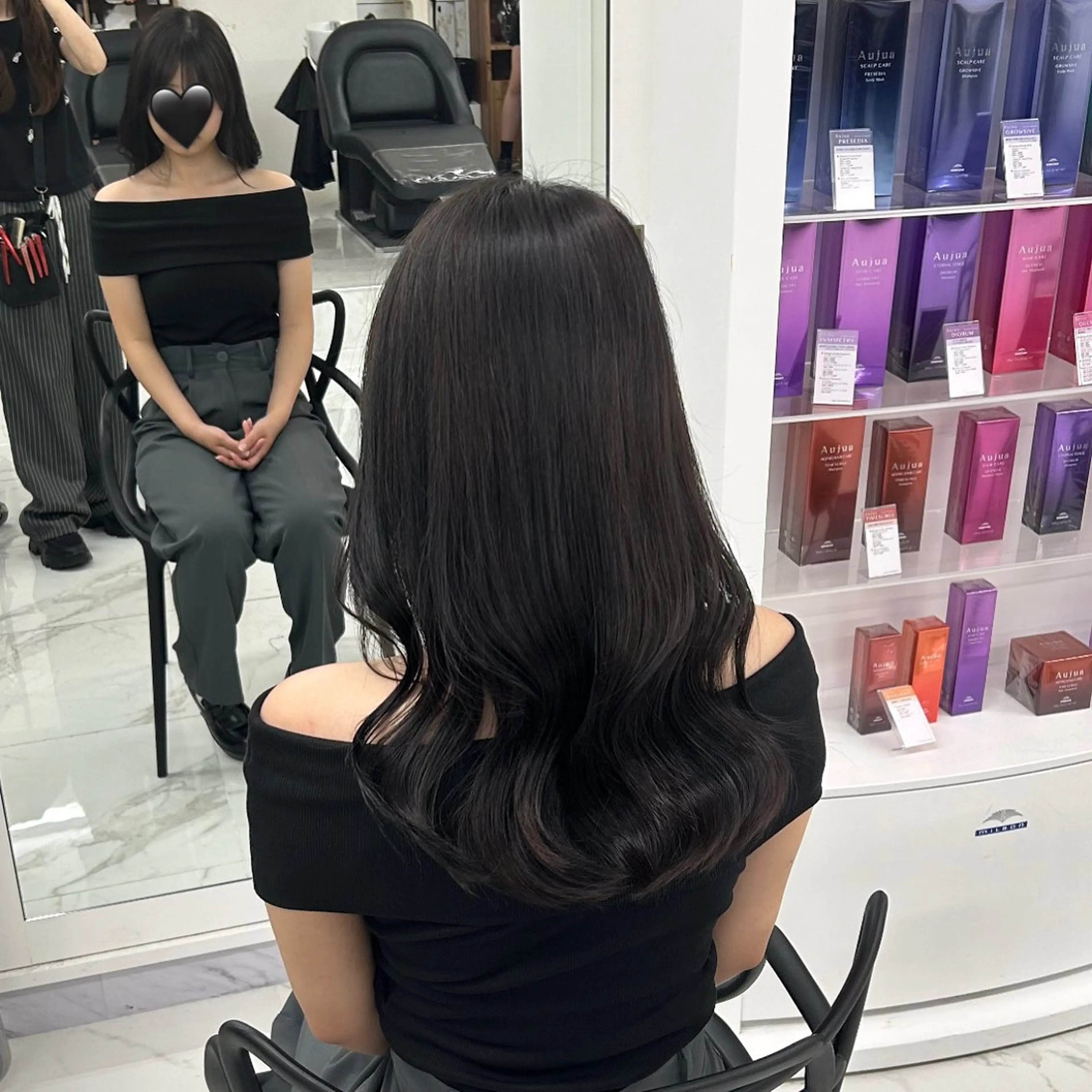 ロング 艶カラー/レイヤー カット🖤Akaneのヘアスタイル