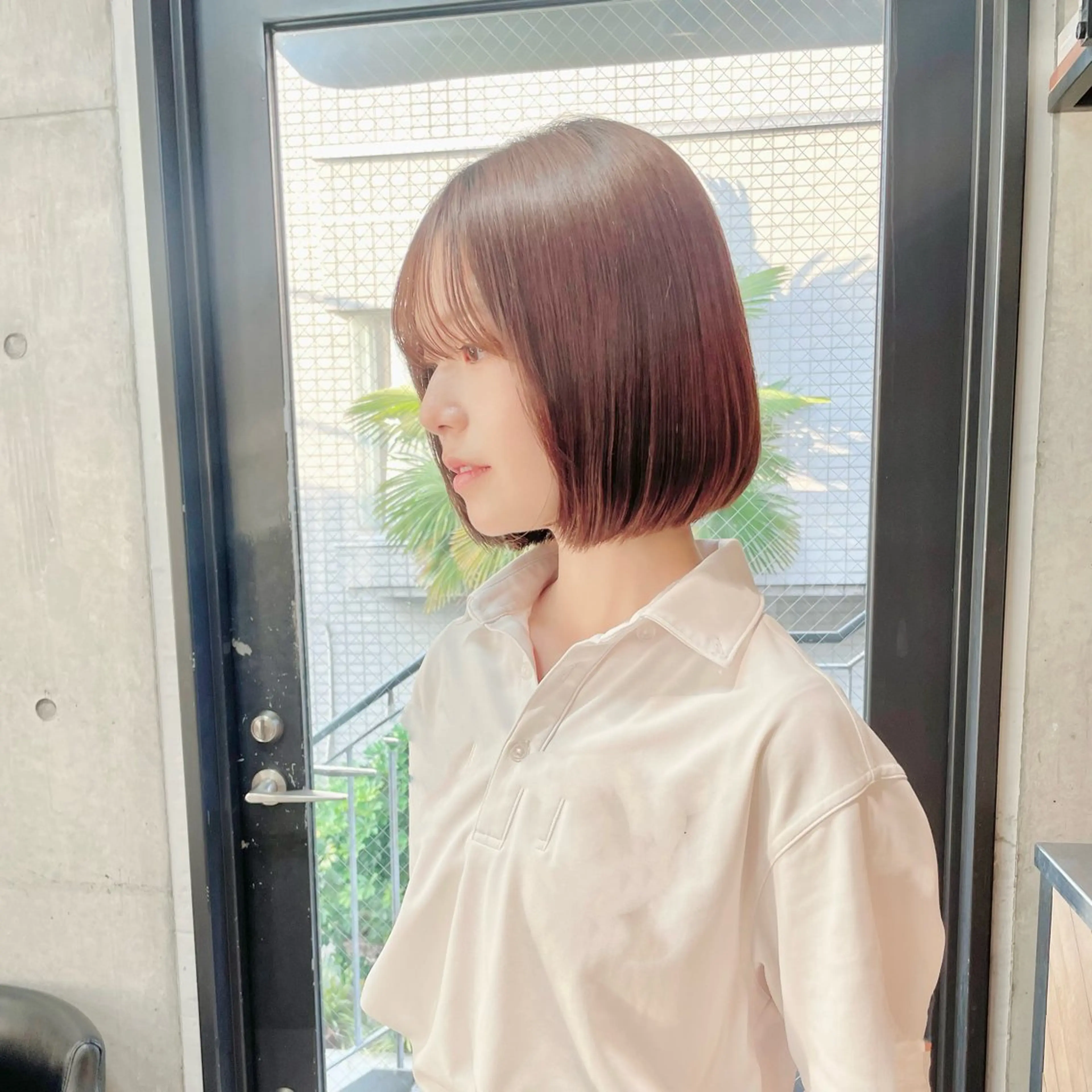 ショート カラー パーマ ボブ ショートヘア 縮毛矯正 酸性ストレート ストレートパーマ カット 縮毛矯正 トリートメント ショートボブ髪質改善 縮毛矯正のプロ山道潤のヘアスタイル