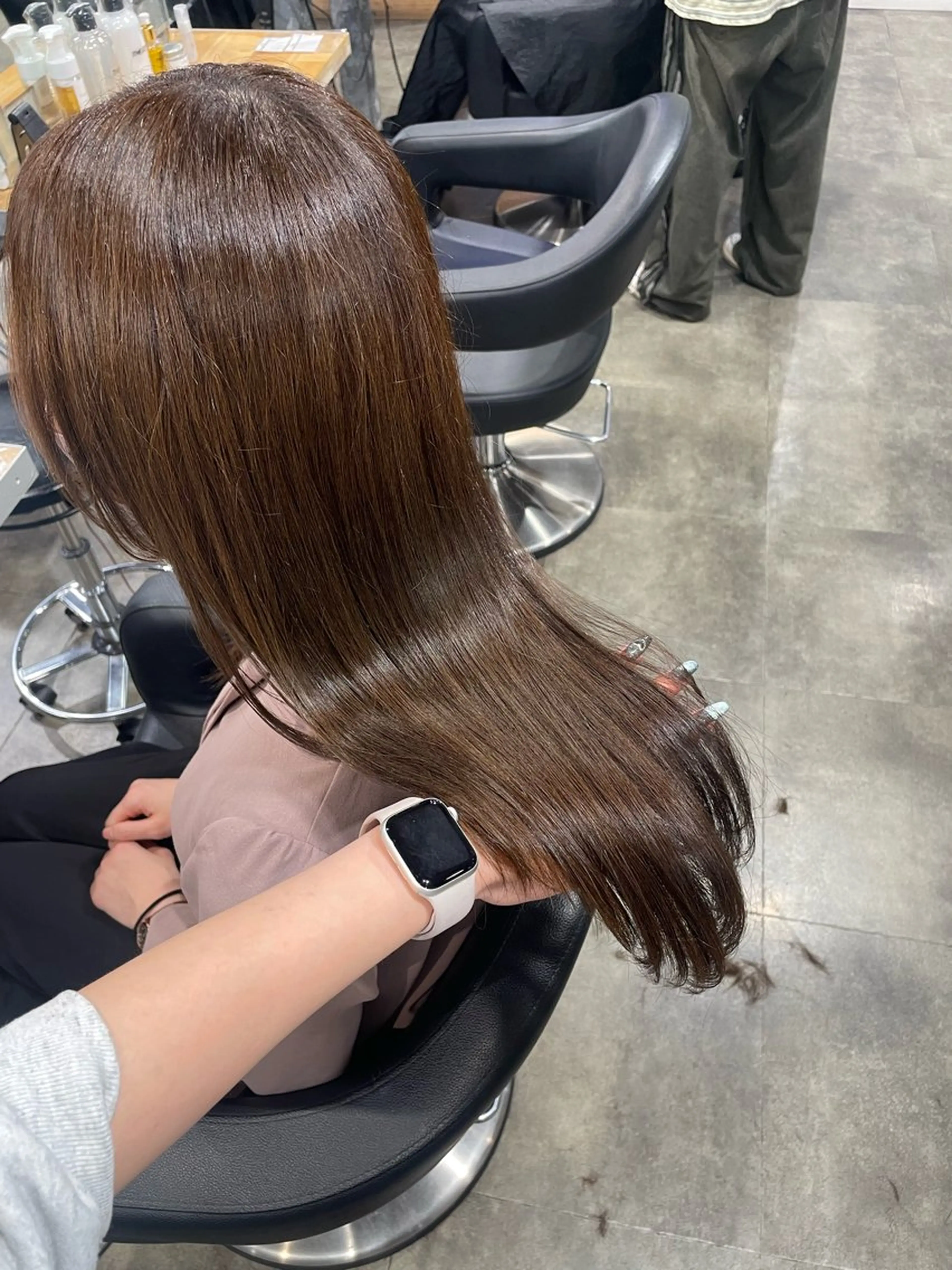 ロング ヘアカラー ヘッドスパ ヘアセット ハイトーンブロンド 横浜💞ミオのヘアスタイル