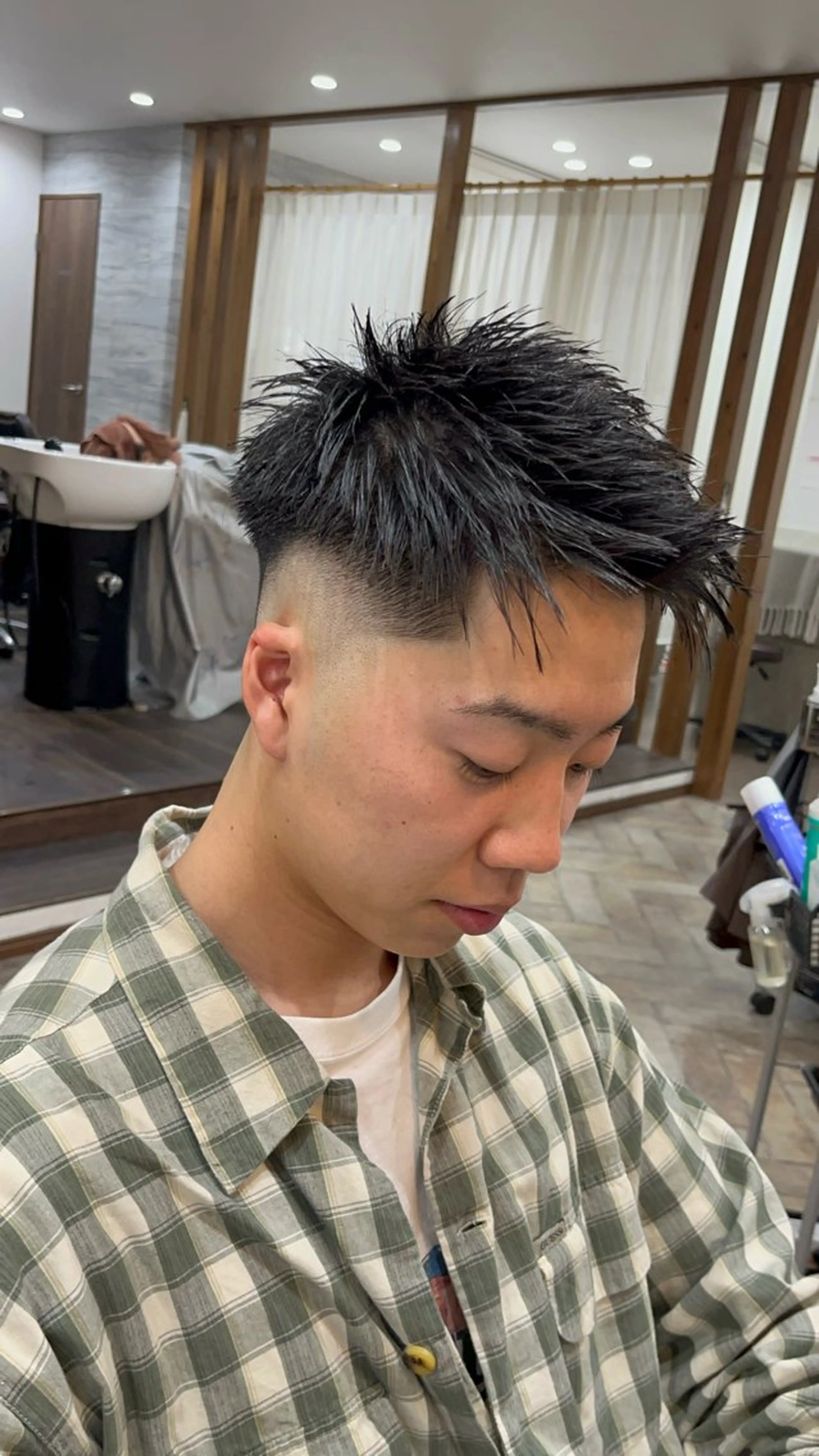 ショート メンズ フェードカット カット トリートメント ヘアセット Men's salon ANSWER所属・メンズサロン ANSWERのヘアスタイル