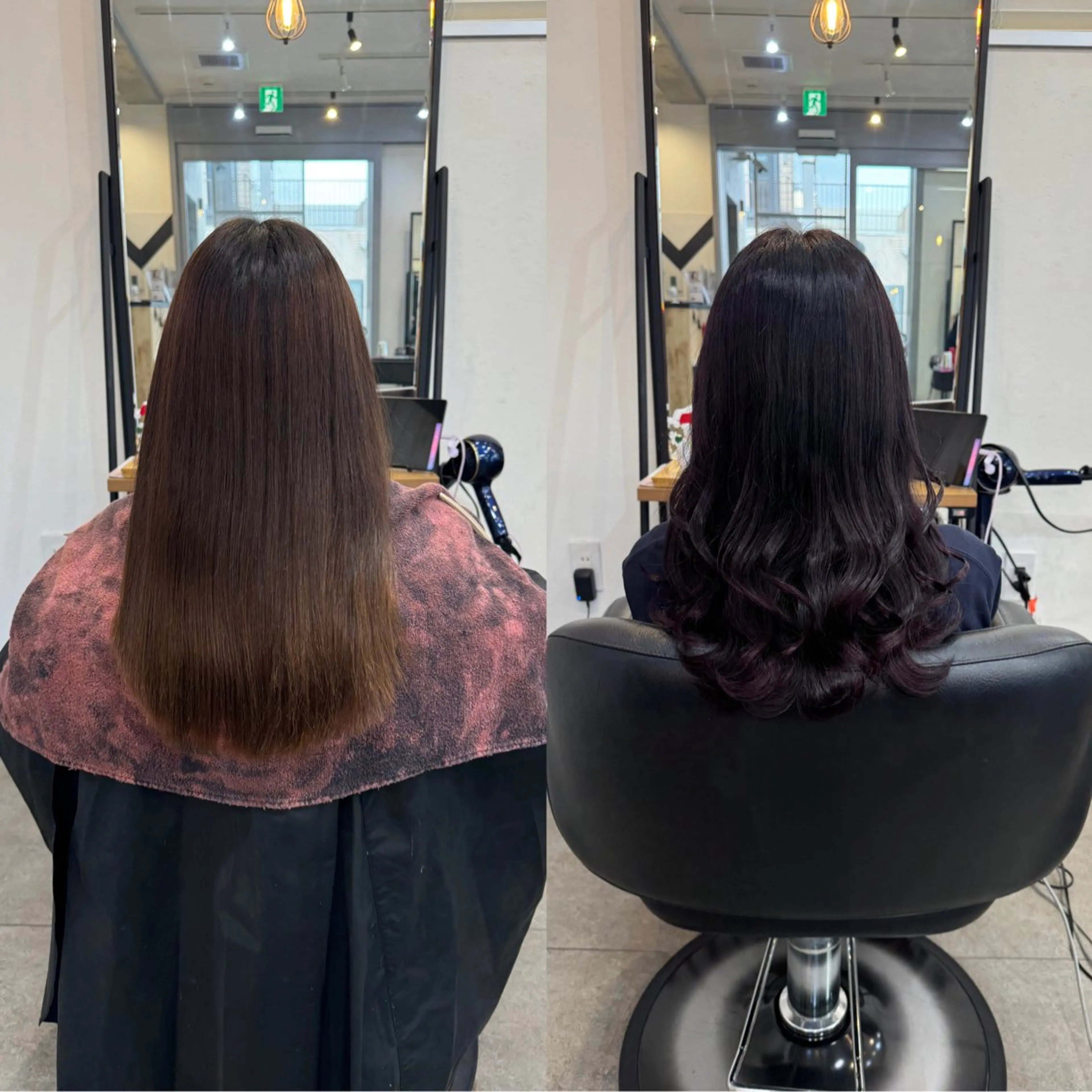セミロング カラー 髙橋 李里亜のヘアスタイル