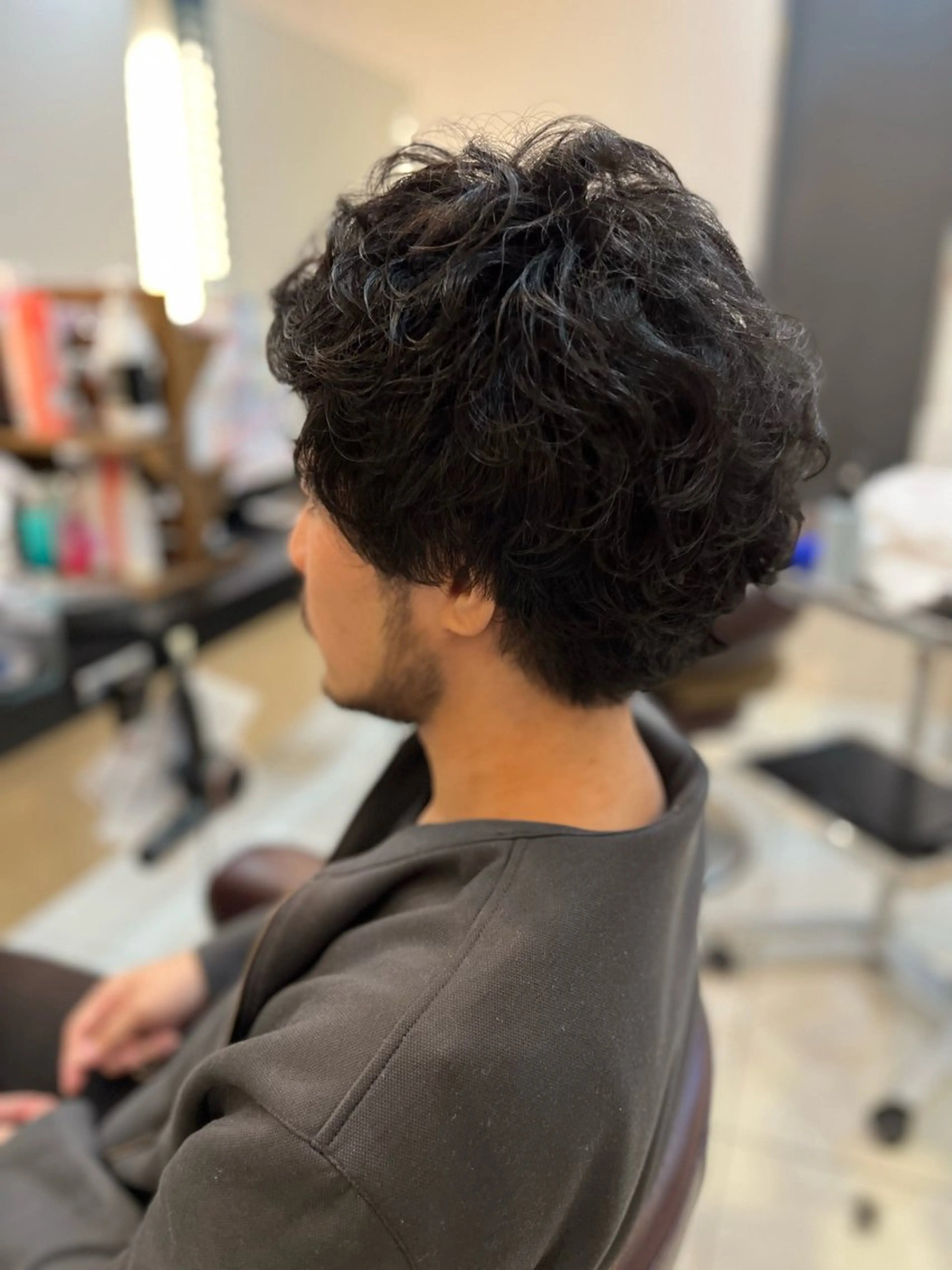 ショート パーマ メンズ カット パーマ トータルビューティー K:R鶴川のヘアスタイル