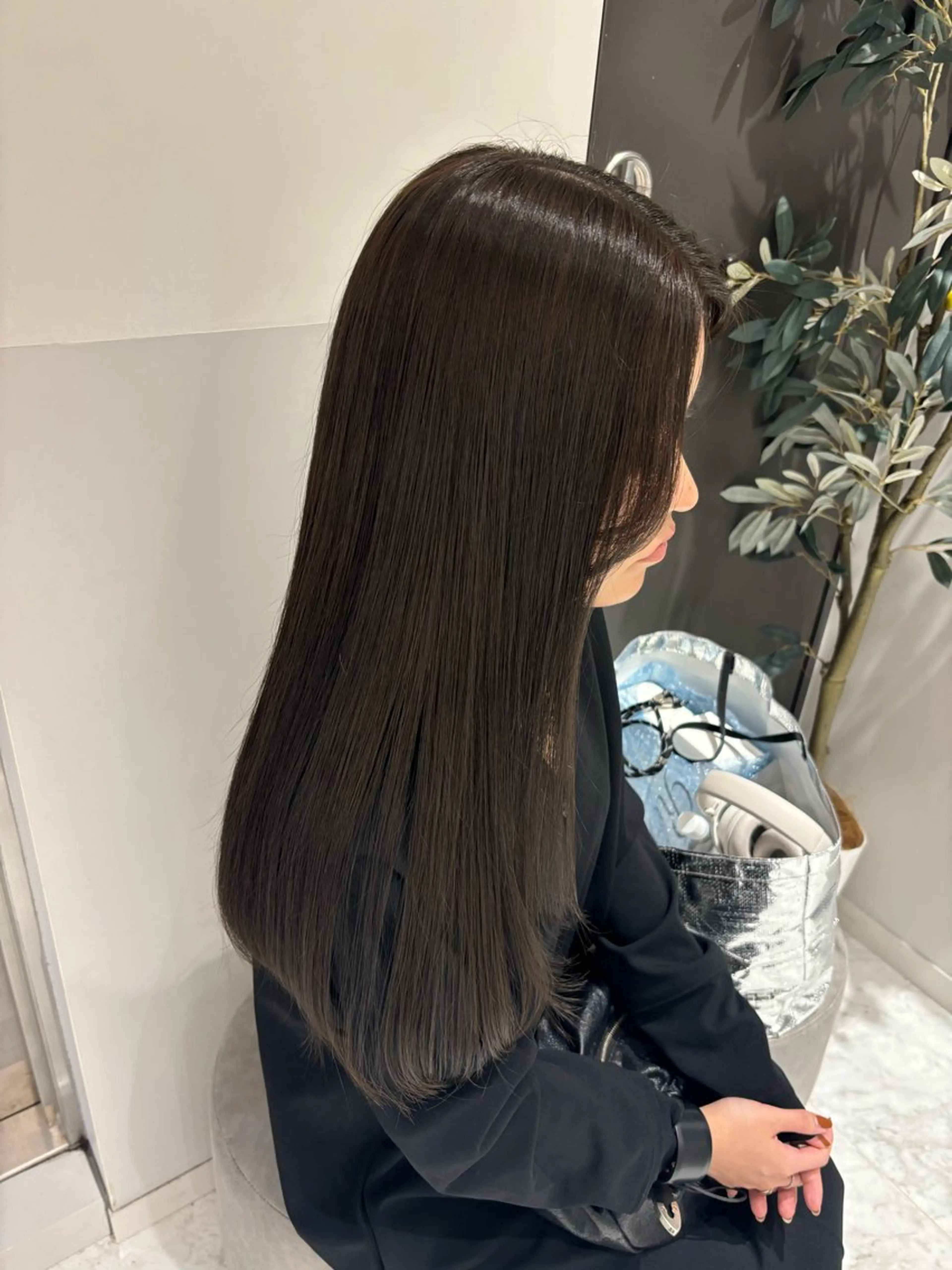 ロング カラー グレージュ カット ヘアカラー aoi ♡グレージュ ・ベージュカラーのヘアスタイル
