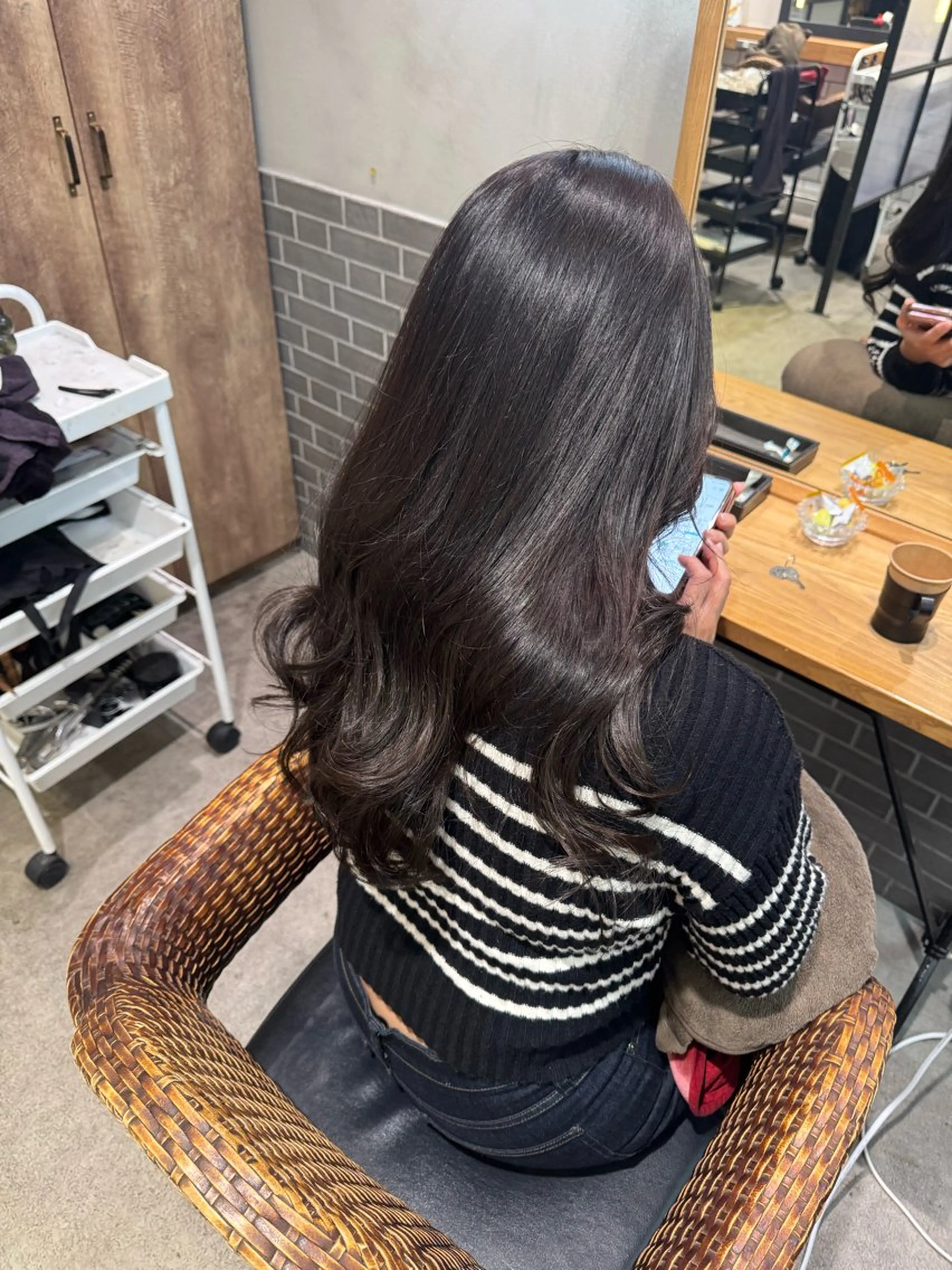 ロング カラー カット ヘアカラー トリートメント 暖色カラー🤎Red Neo　meiのヘアスタイル