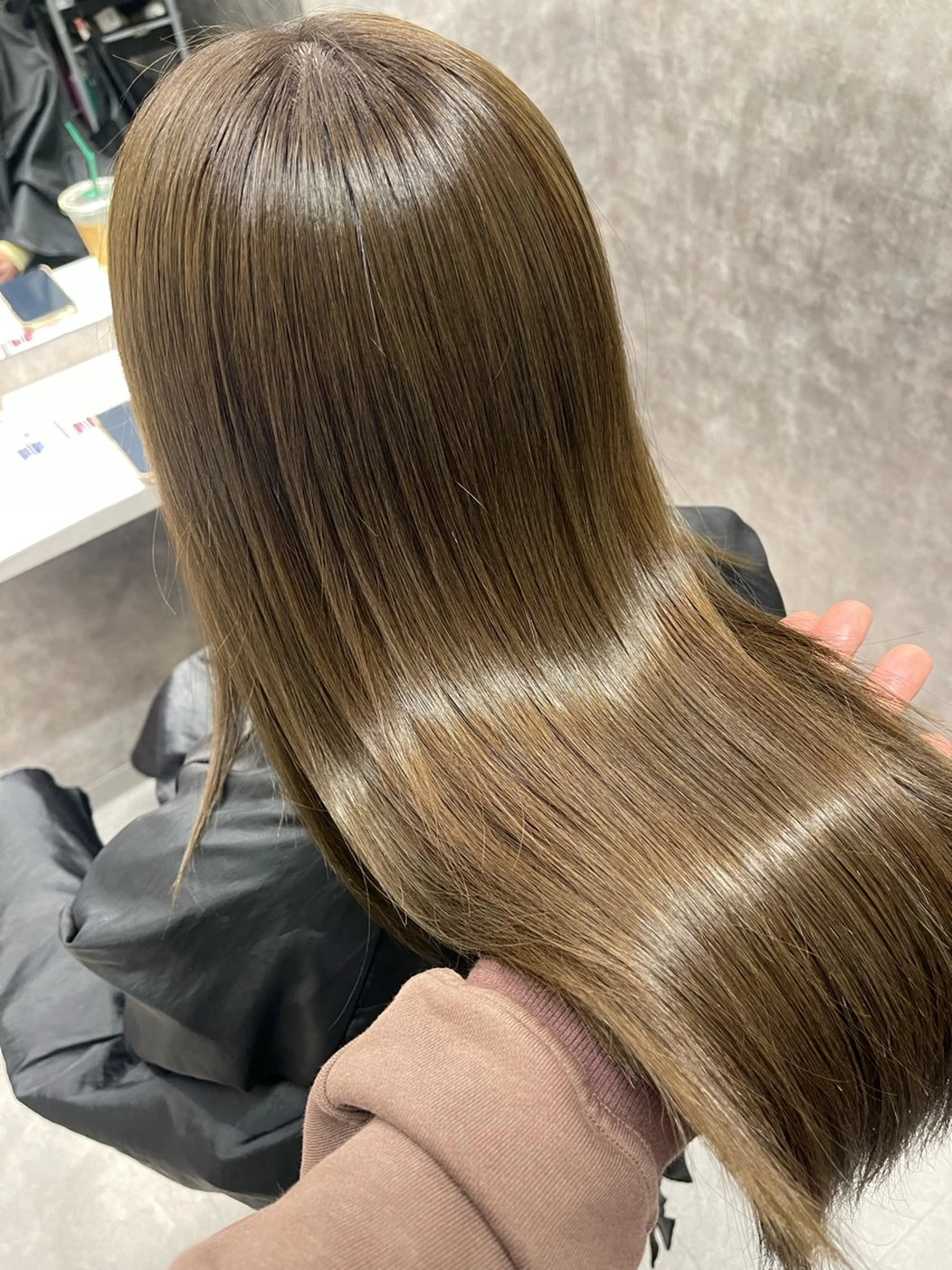 ロング カット ヘアカラー トリートメント SALOWIN並木所属・韓国ヘア🇰🇷 有田裕也のヘアスタイル