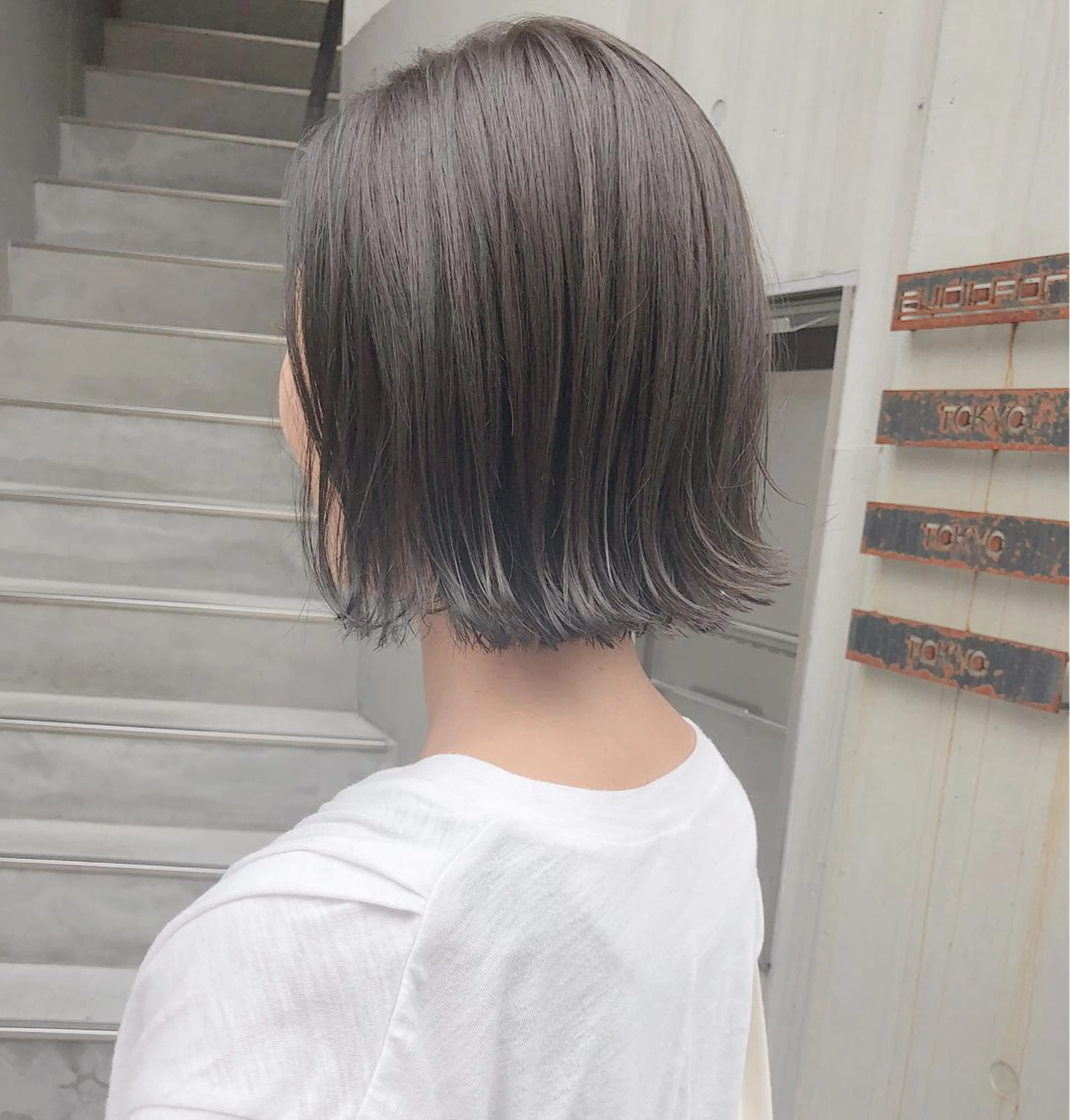 ショート カラー ヘアアレンジ グレージュ カット ヘアカラー トリートメント 透明感カラー× レイヤーカット✨高梨のヘアスタイル
