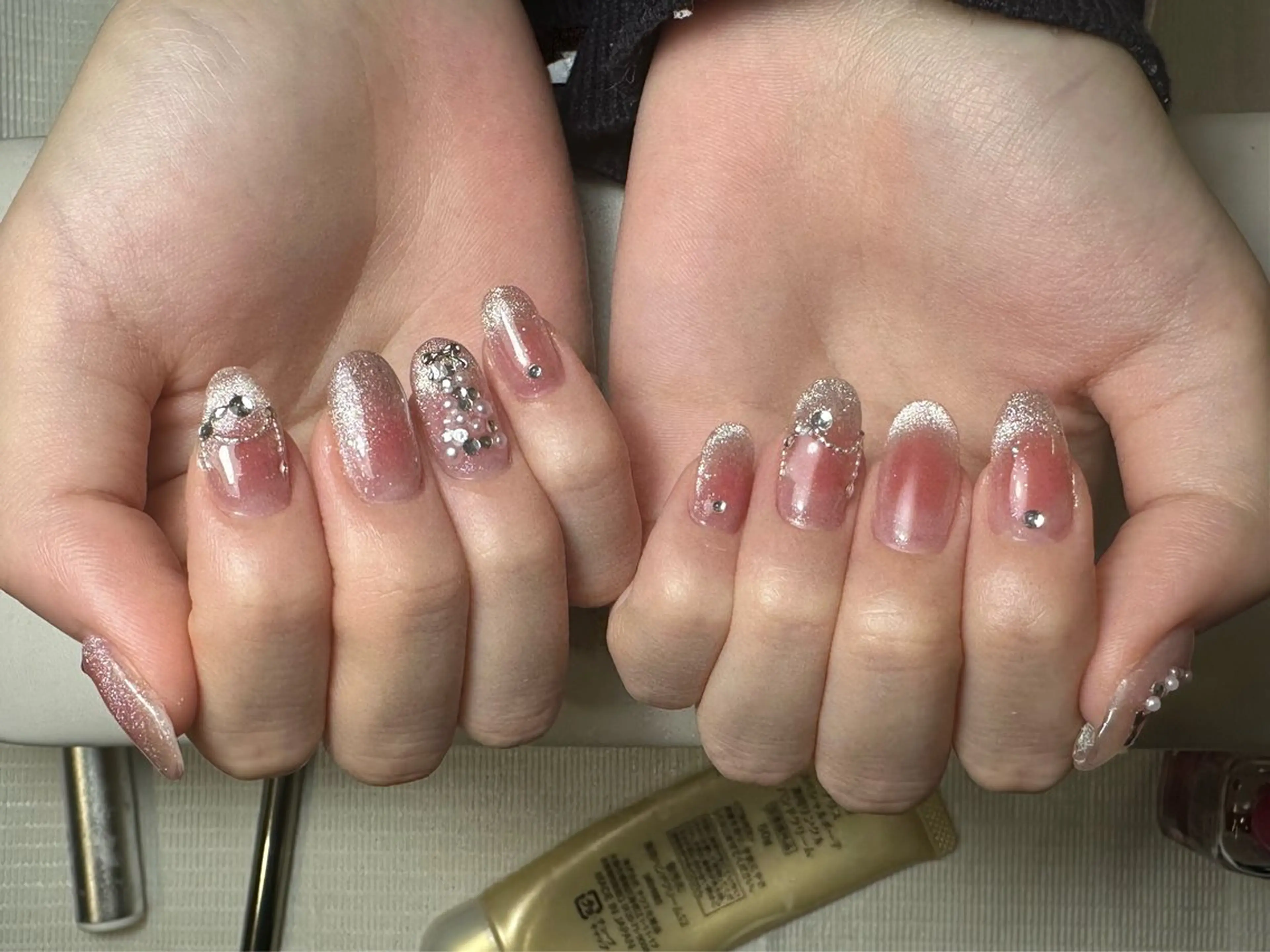 ネイル グラデーション マグネットネイル ハンドネイル Rin Nail Artのネイルデザイン
