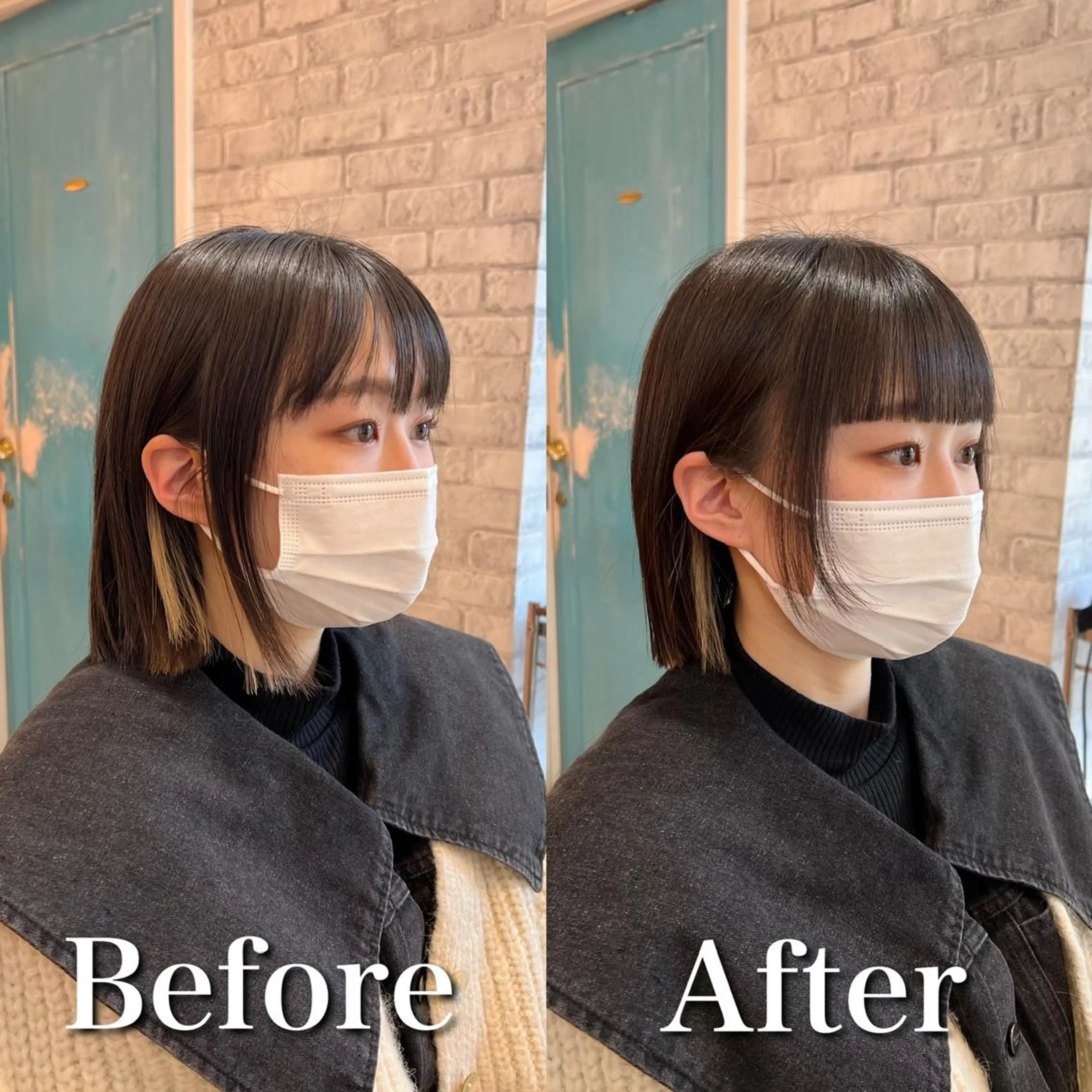 ショート パーマ モテ前髪 タゴメ シンヤのヘアスタイル