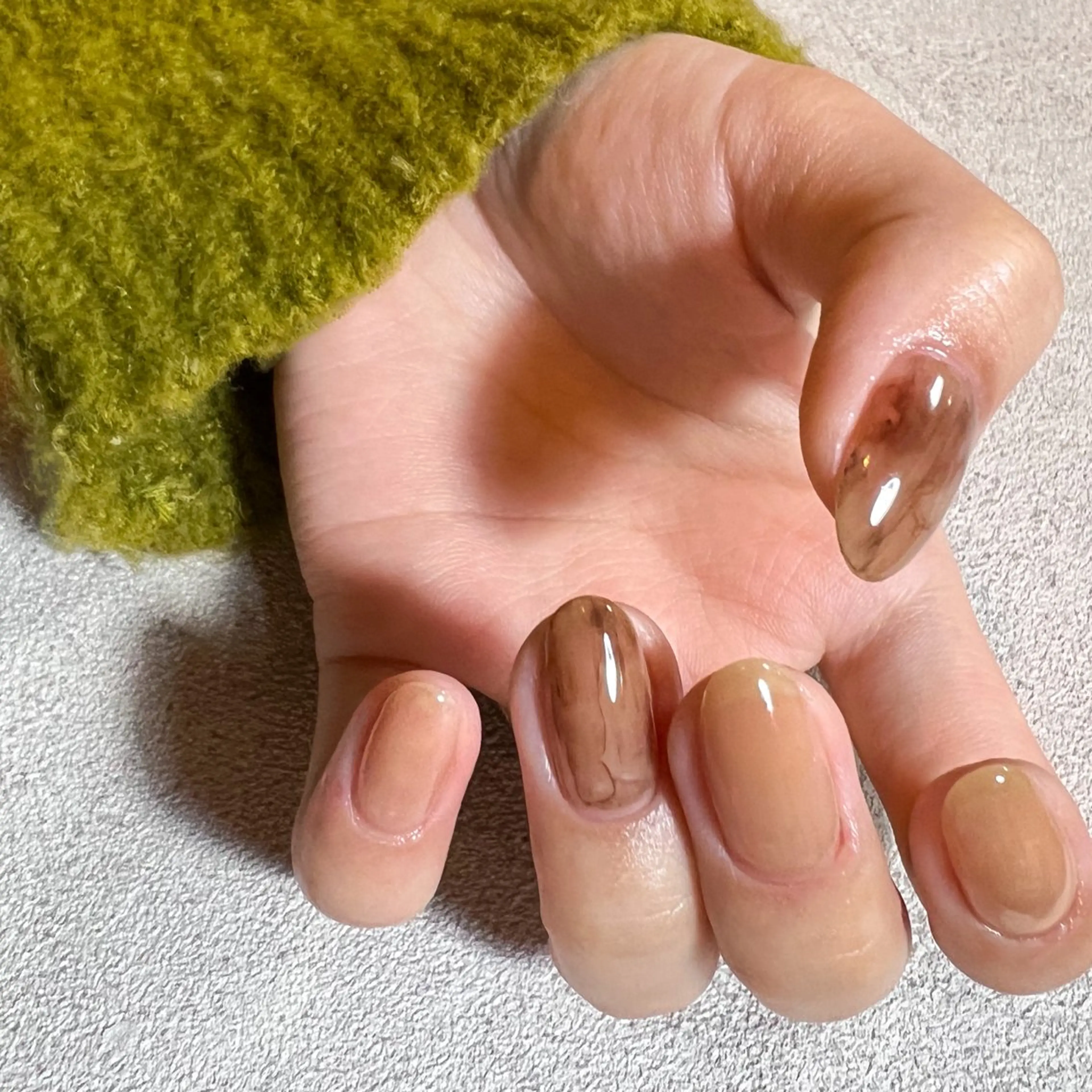 ネイル ブラウン pointillé .ayaのネイルデザイン