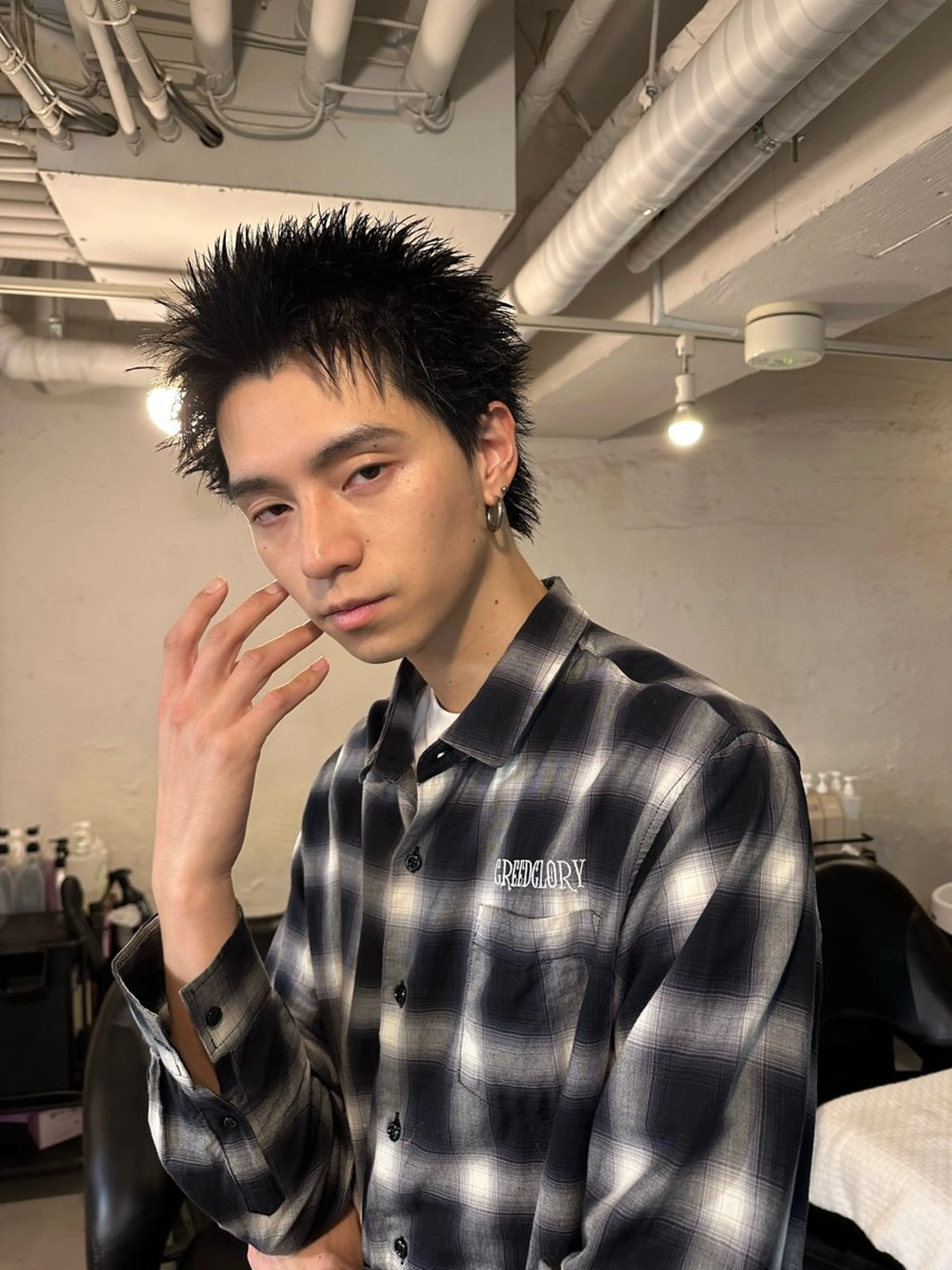 ショート カラー パーマ メンズ カットモデル募集中/ たなかはやとのヘアスタイル