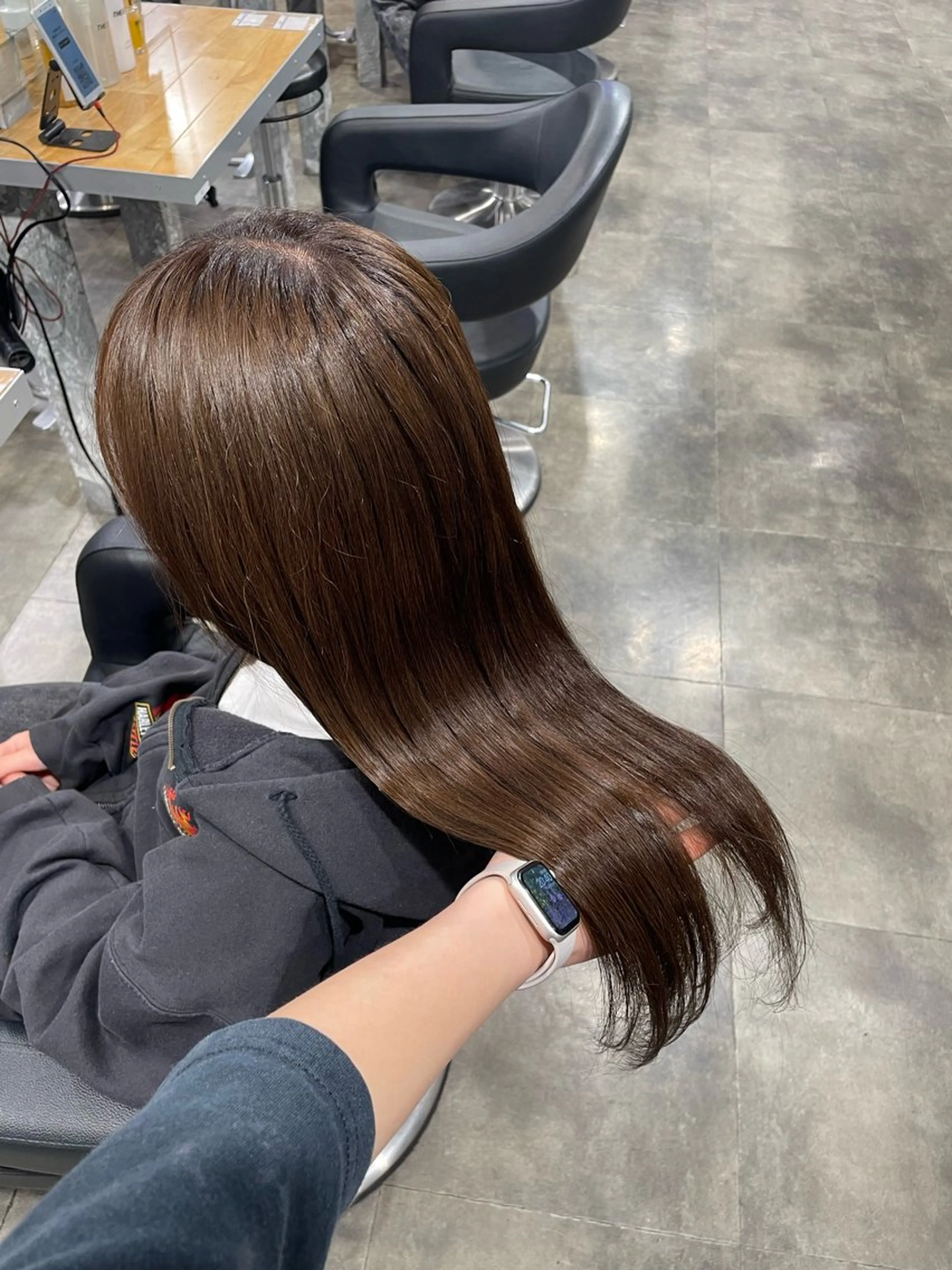 ロング カット ヘアカラー トリートメント ヘッドスパ ヘアセット ハイトーンブロンド 横浜💞ミオのヘアスタイル