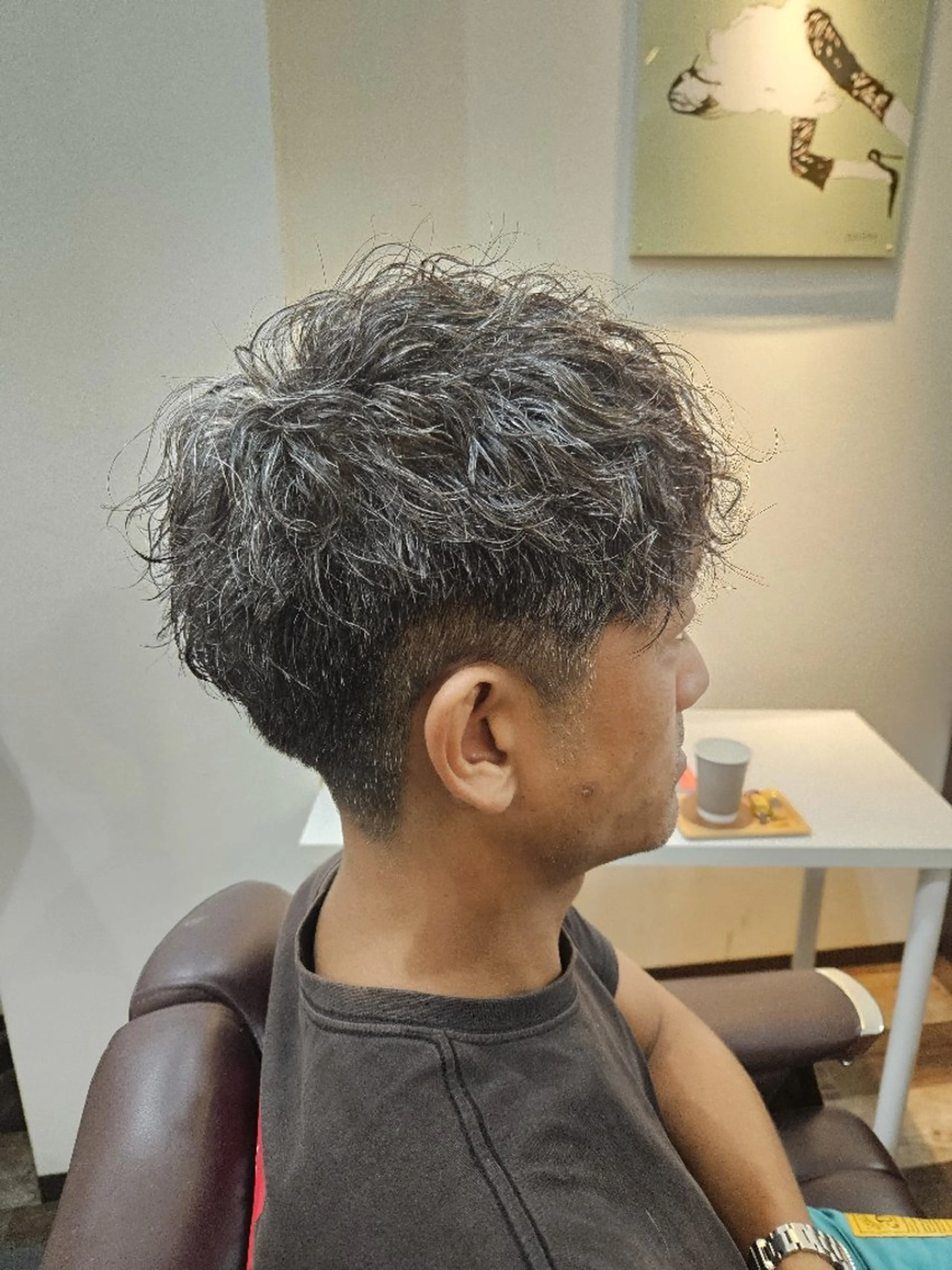 カット+デザインパーマの写真