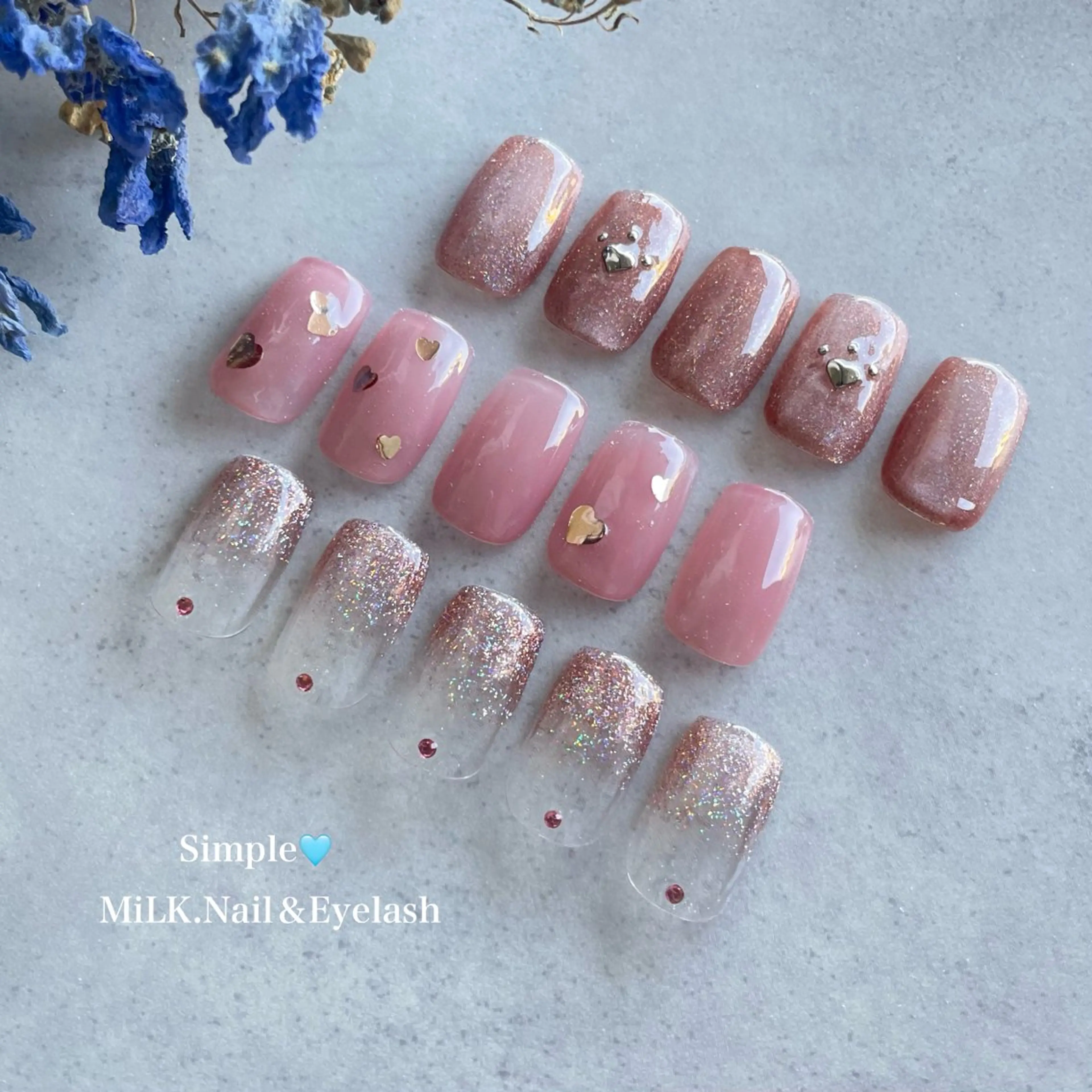 ネイル シンプルネイル ハンドネイル MiLK. Nail&Eyelash所属・MiLK. wakaのマツエク・マツパデザイン