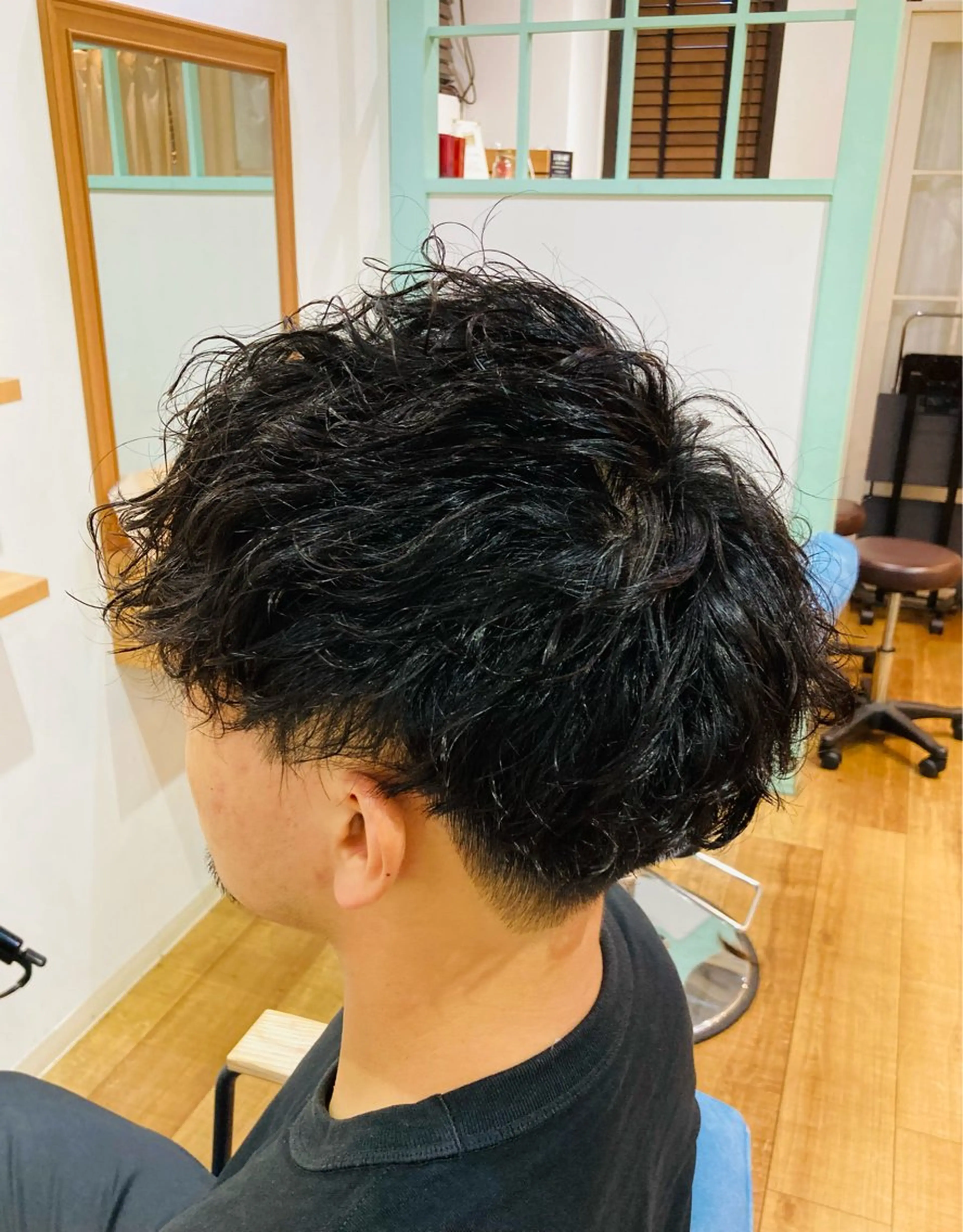 パーマ メンズ カット パーマ 大滝 宜史のヘアスタイル