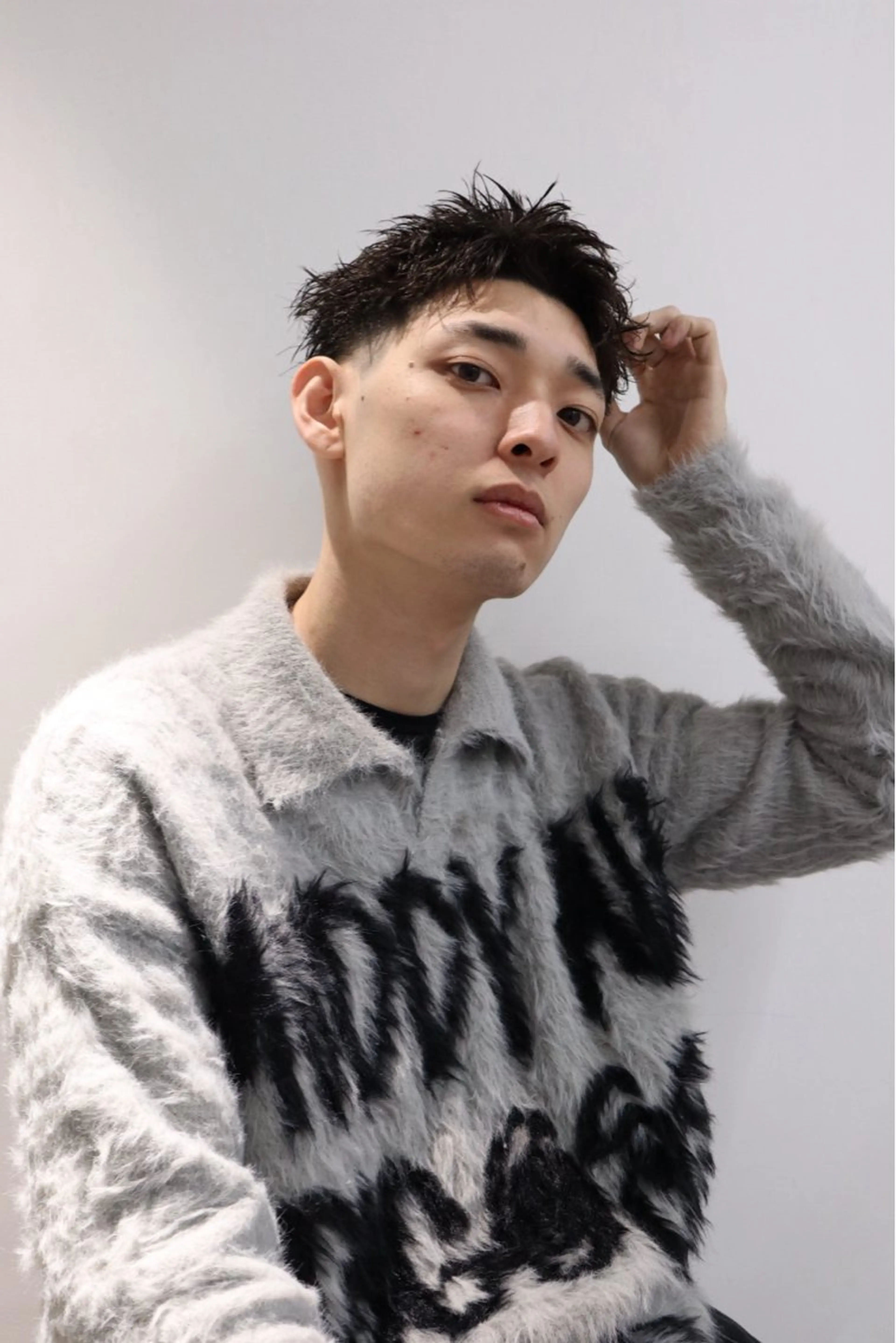 ショート パーマ メンズ メンズ特化   西野 晴紀のヘアスタイル