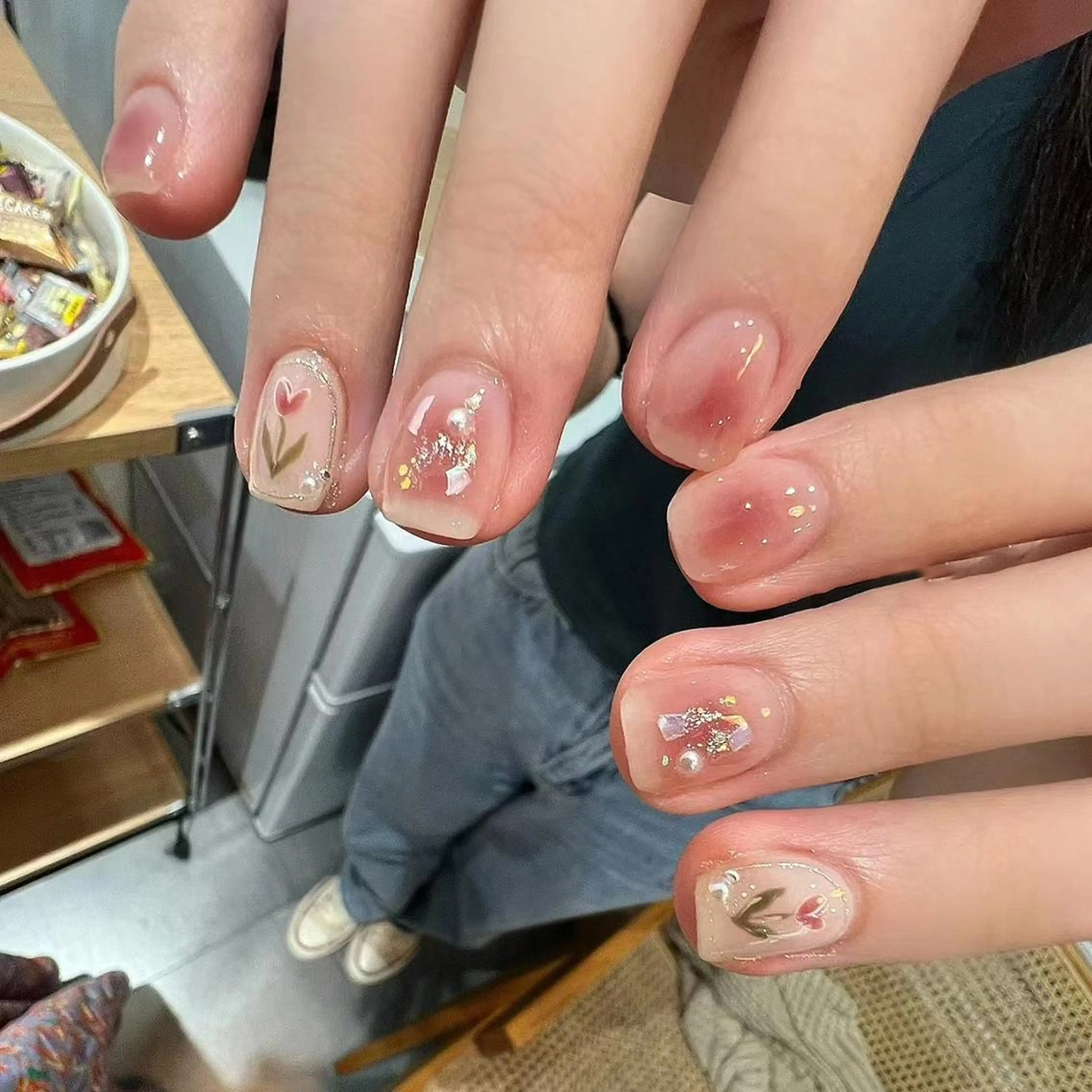 ネイル ジェルネイル スカルプネイル ネイルチップ Yui 🧀のネイルデザイン