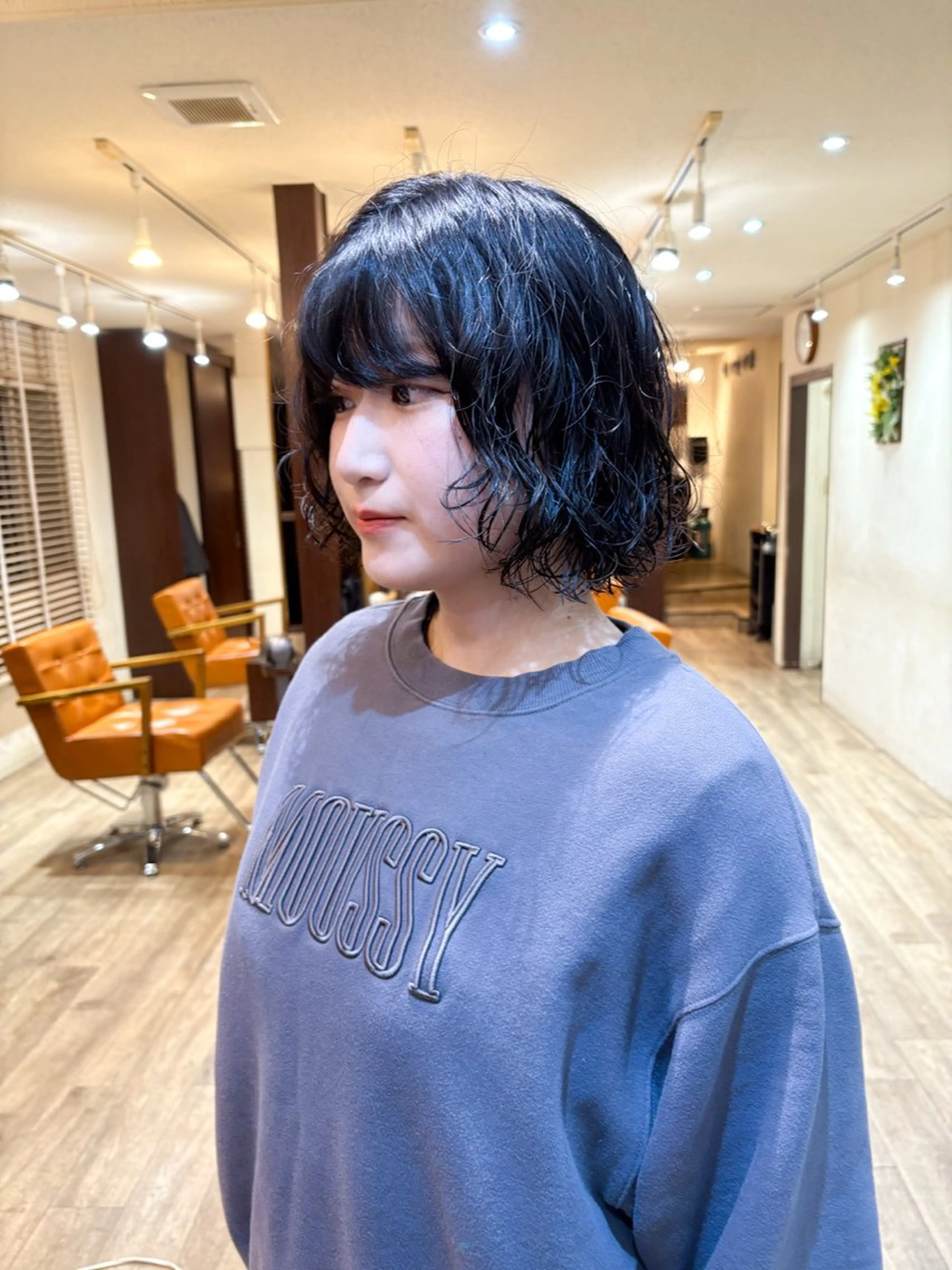 ショート ボブ/パーマ/宮本 泰周のヘアスタイル