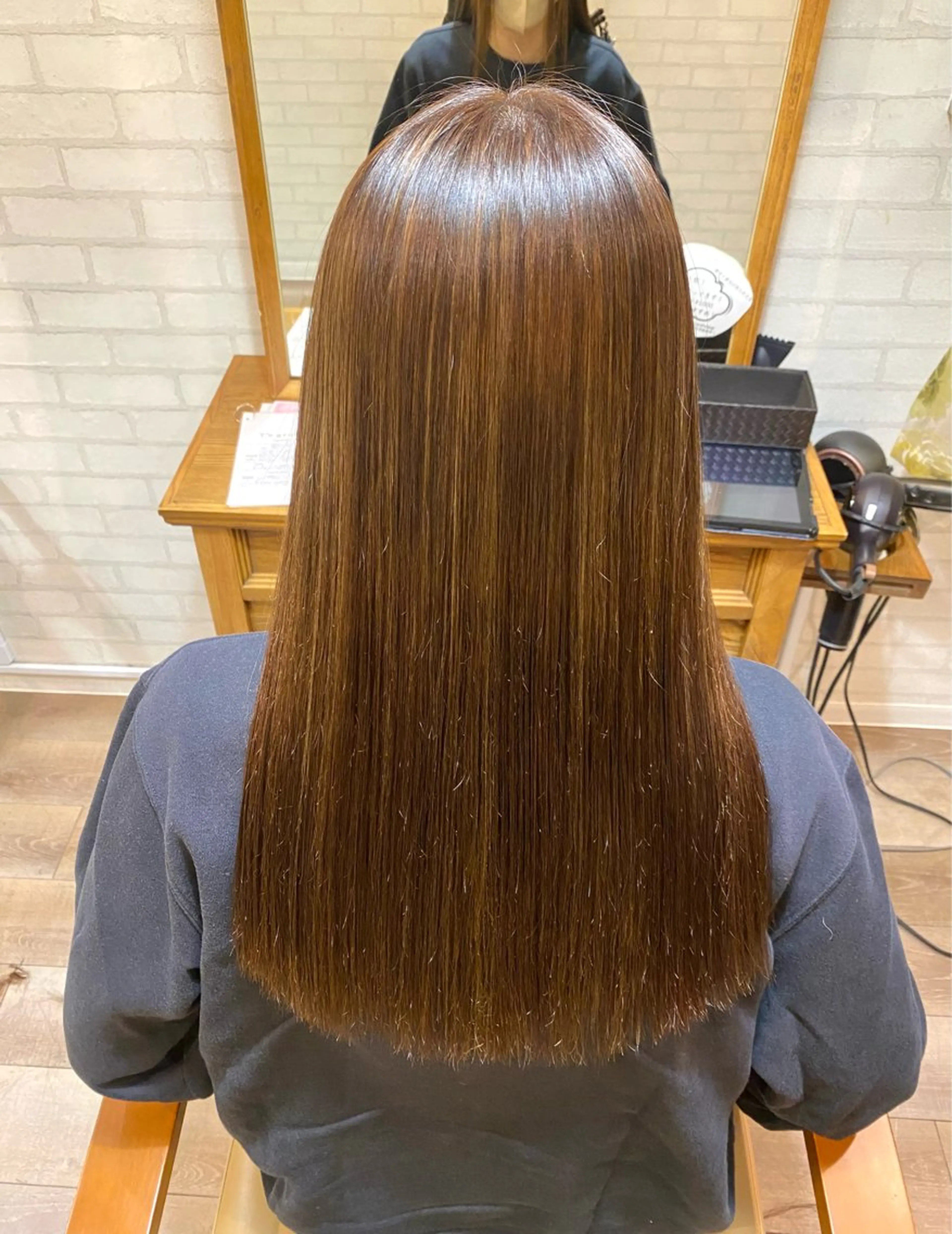 ロング カット 縮毛矯正 Aujuaソムリエ 🎨‎♡HARUのヘアスタイル