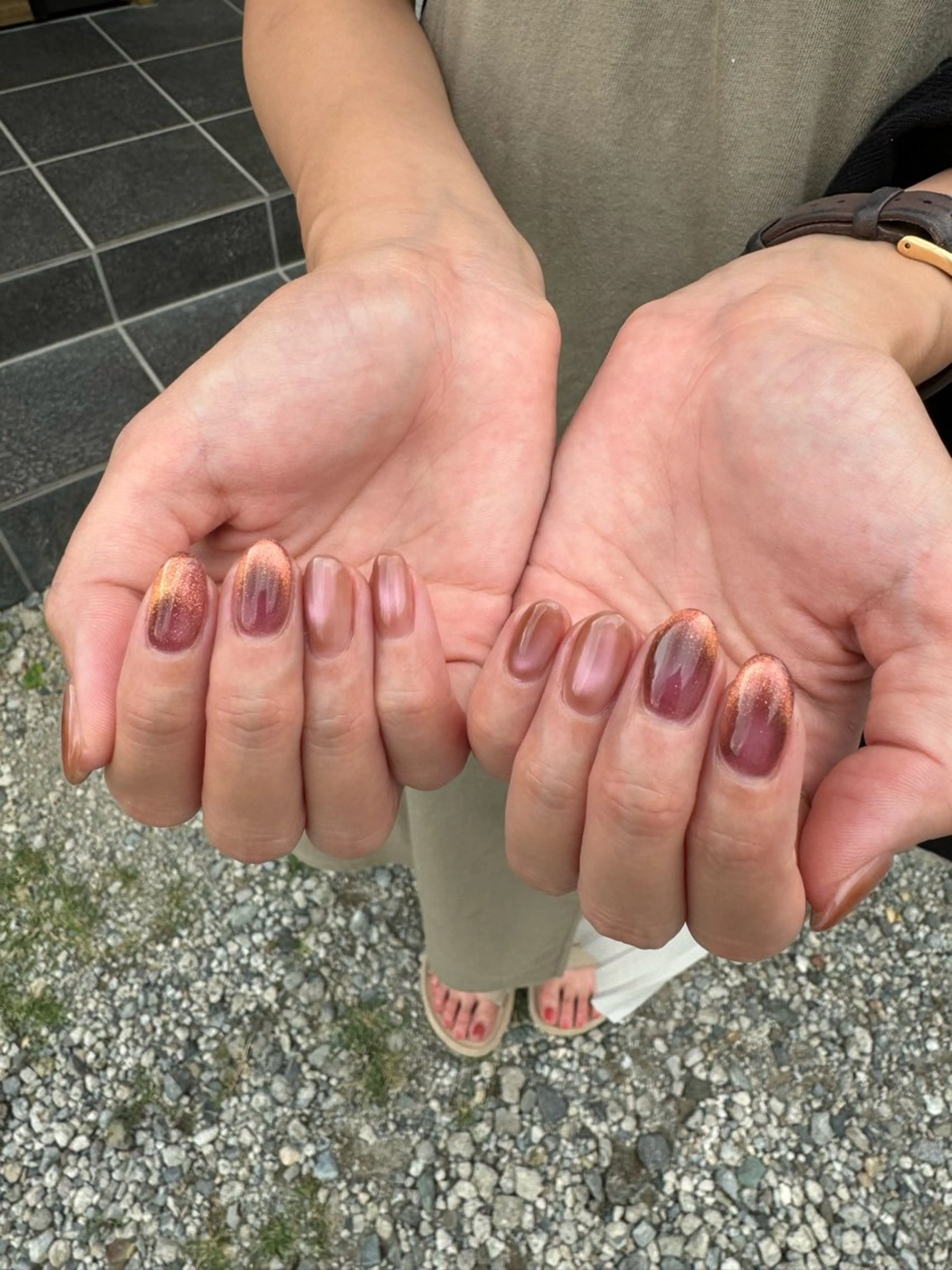 ネイル フットネイル マグネットネイル ミラーネイル ニュアンスネイル ワンカラーネイル jeu NAIL.のネイルデザイン