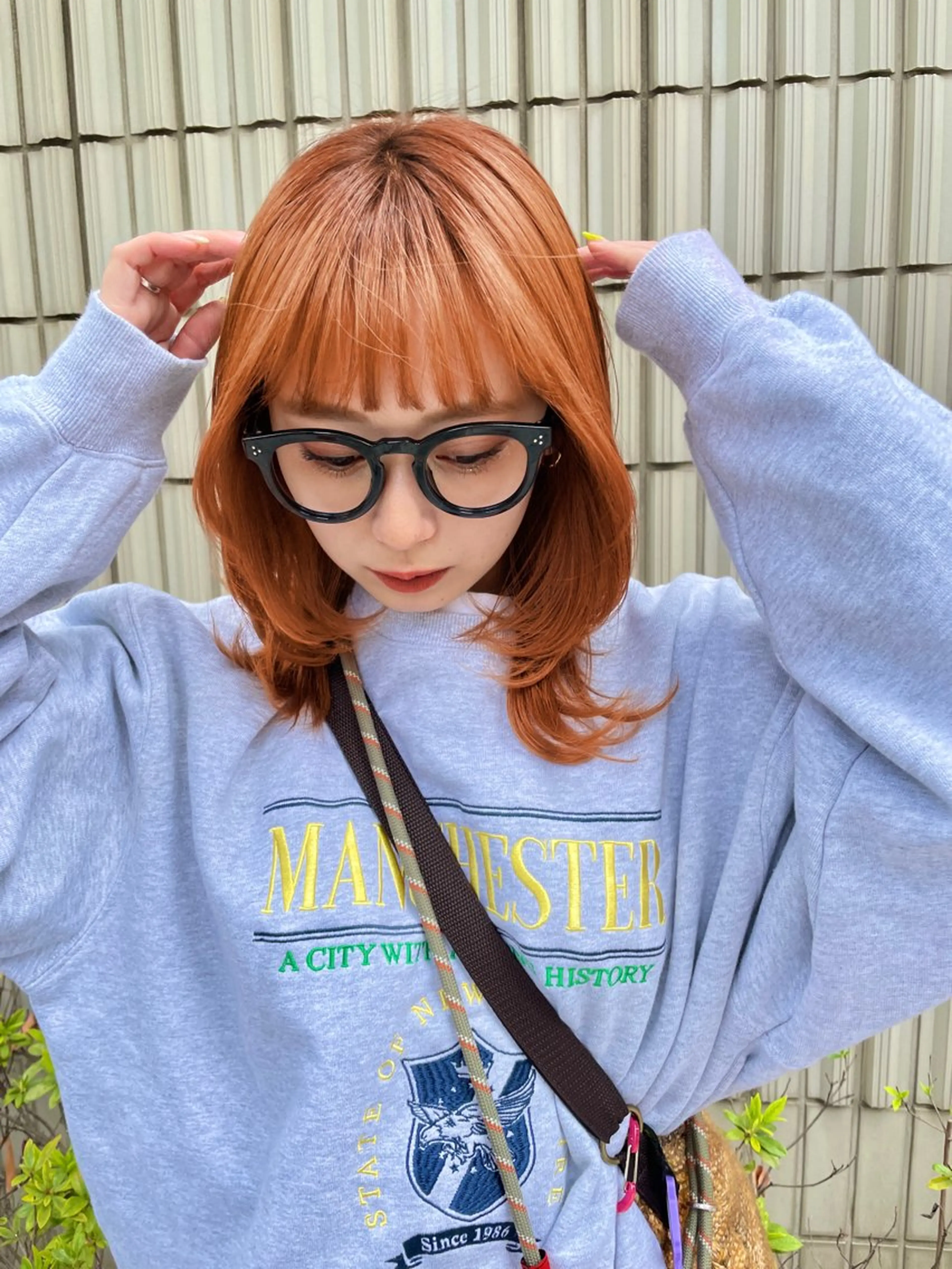 ミディアム カラー カット ヘアカラー トリートメント 艶カラー/レイヤー カット✂️近澤瑠以のヘアスタイル