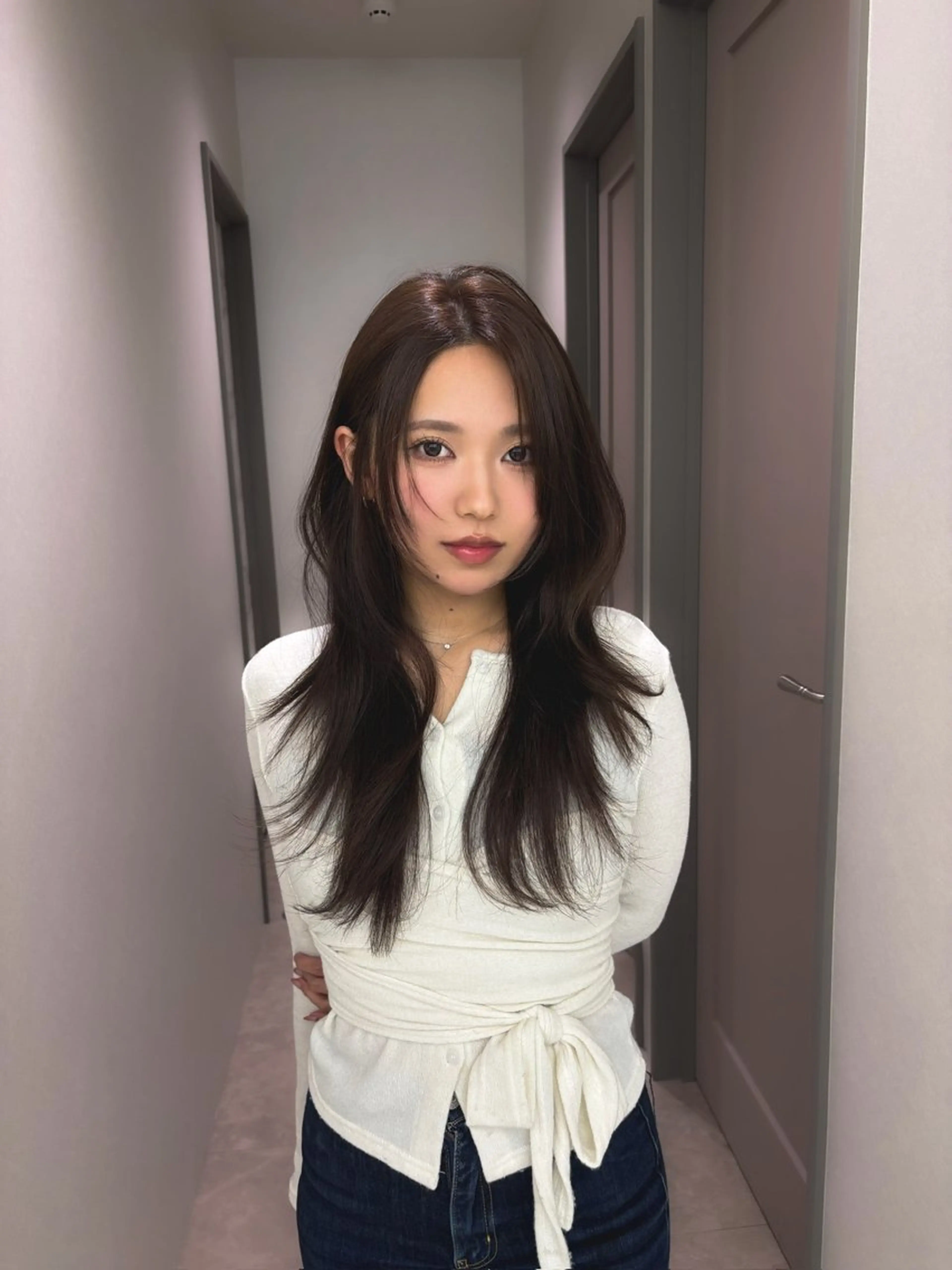 ロング カラー COA  ginza所属・🫧無料カットモデル 韓国透明感カラー🫧のヘアスタイル