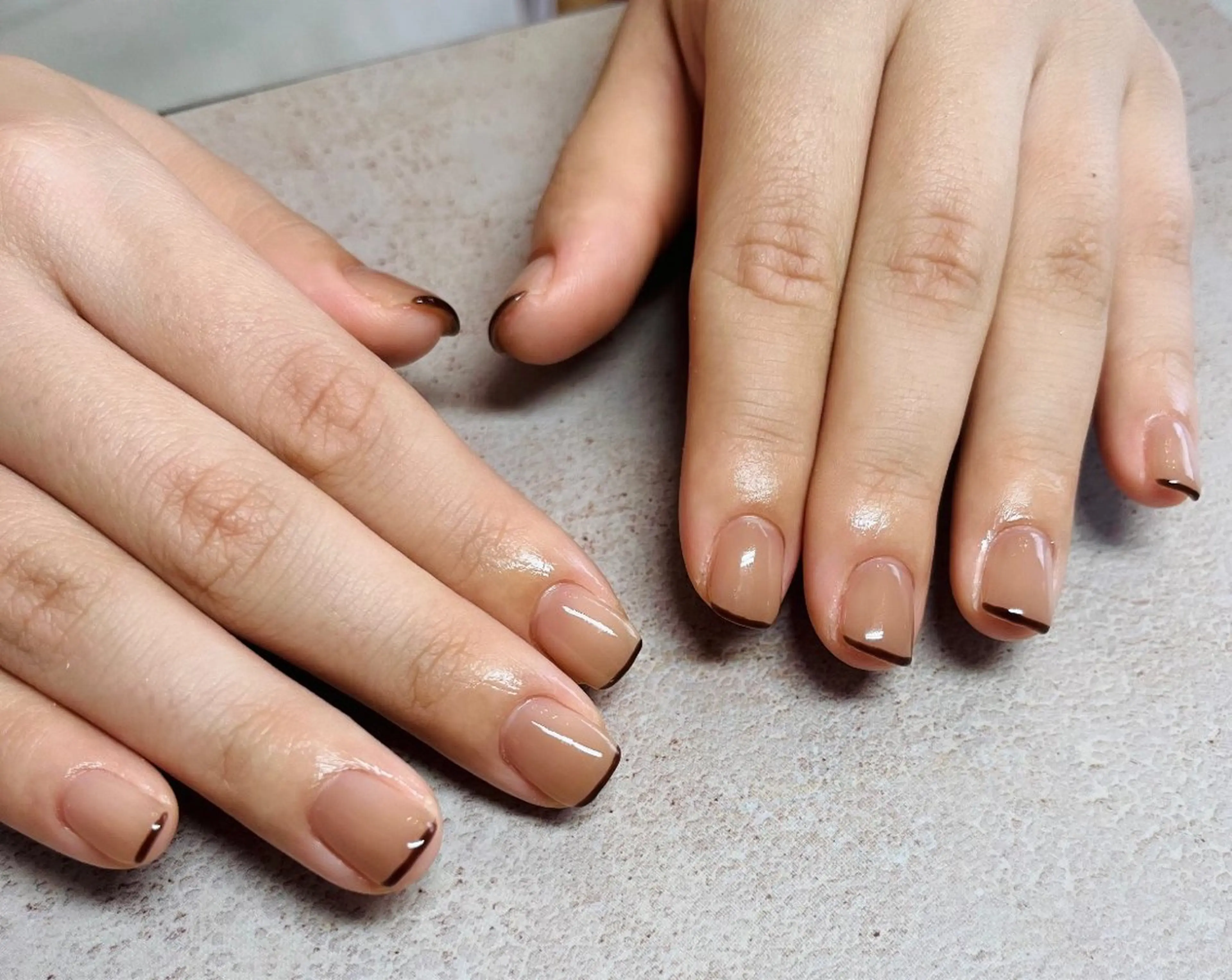 ネイル フレンチネイル ハンドネイル HazeGrass NAILのネイルデザイン