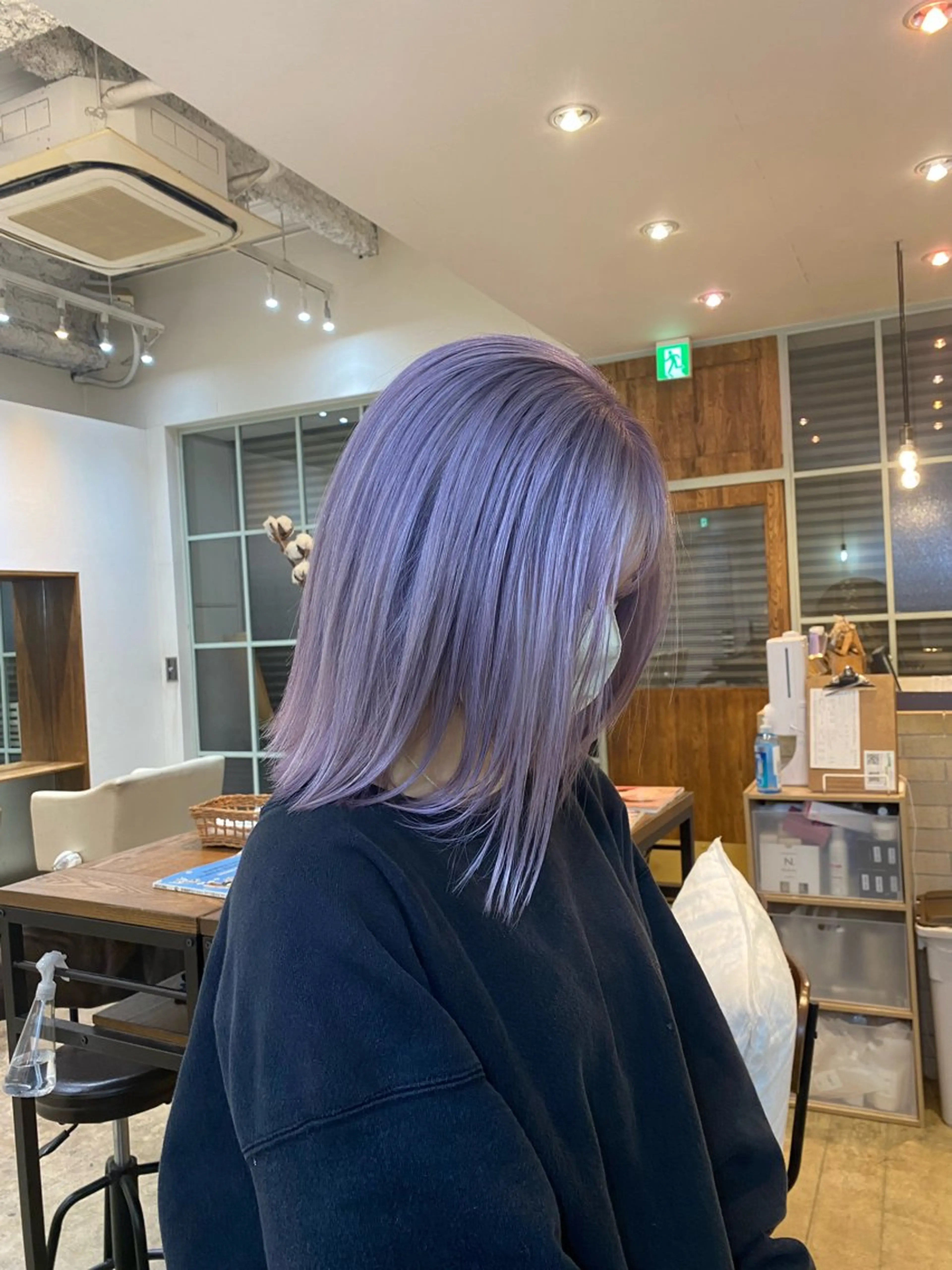 ミディアム カラー カット ヘアカラー トリートメント 入江 允のヘアスタイル