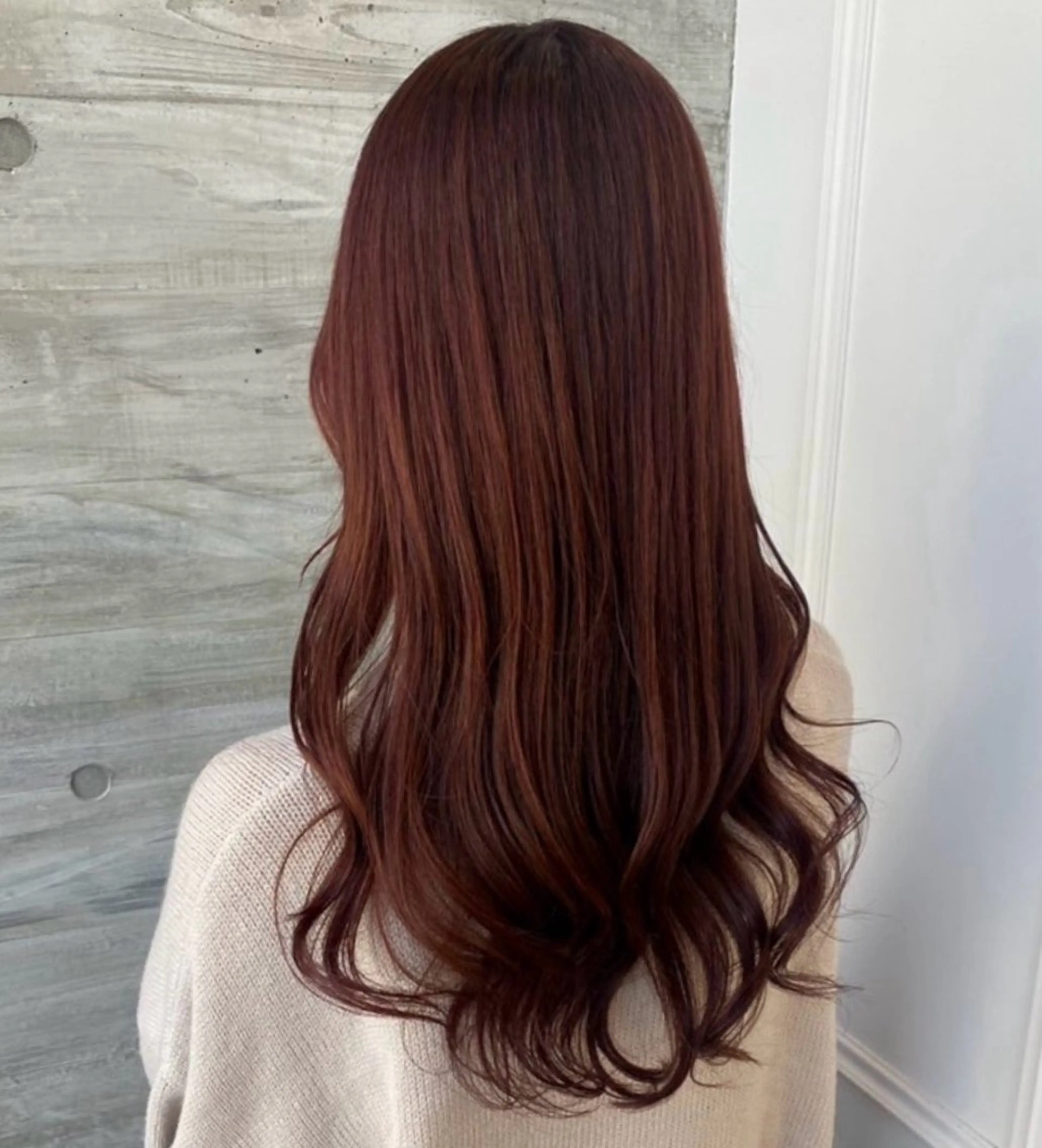 セミロング カラー ブリーチ ブリーチなしカラー 今井 愛歩のマツエク・マツパデザイン