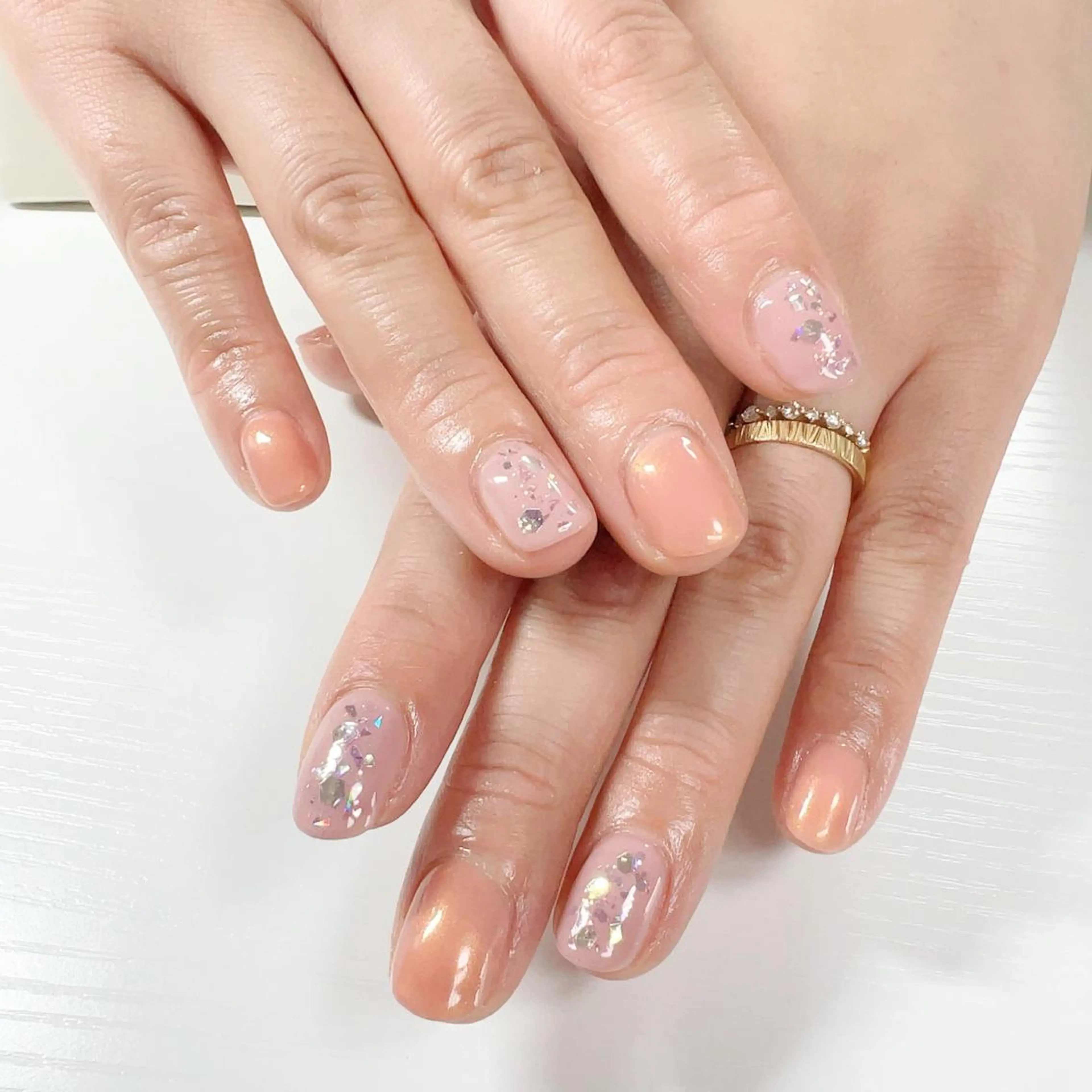ネイル ジェルネイル ラメ(グリッター) Salon Fushimiのネイルデザイン
