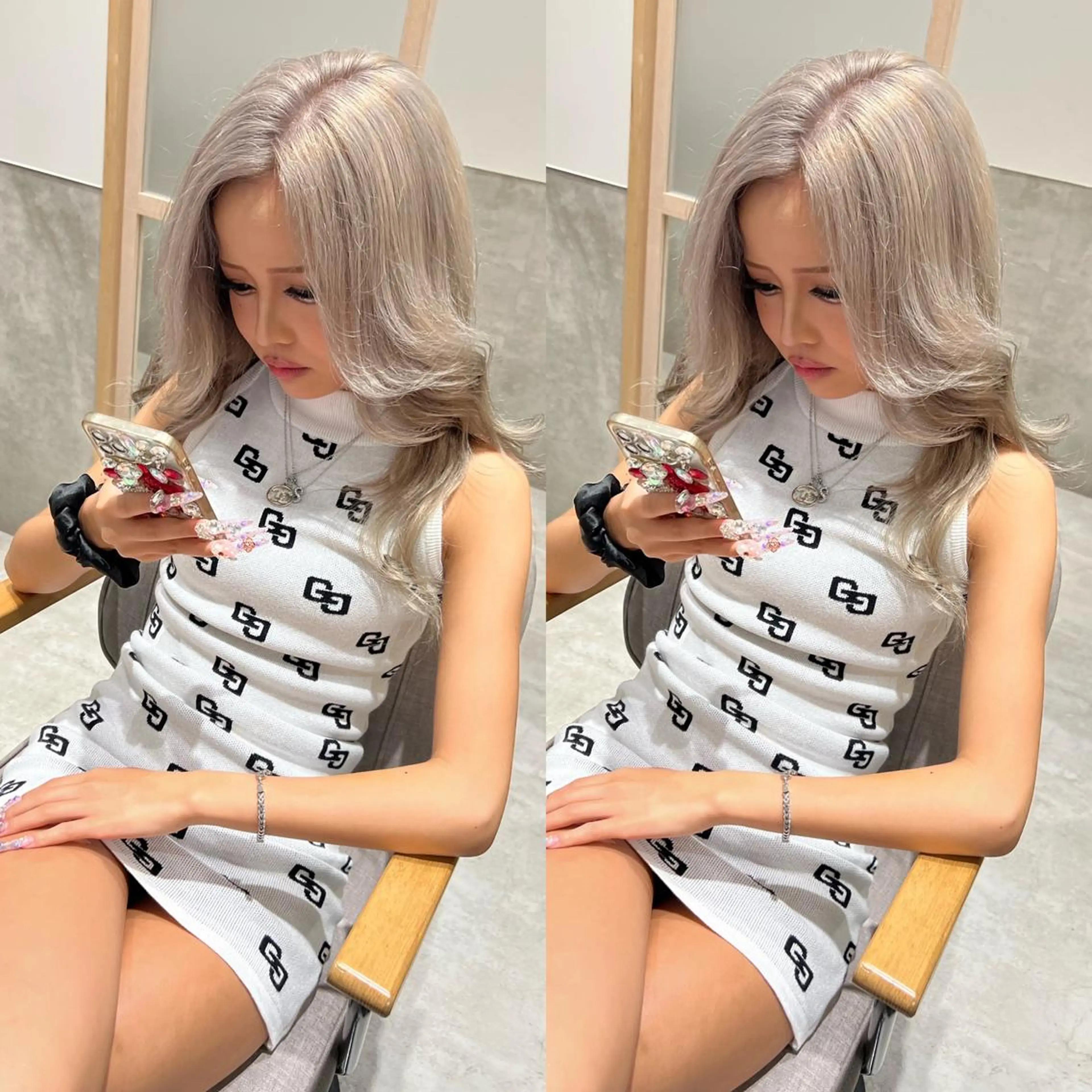 セミロング カラー カット ヘアカラー トリートメント gotoday所属・上品カラー HIDEのヘアスタイル