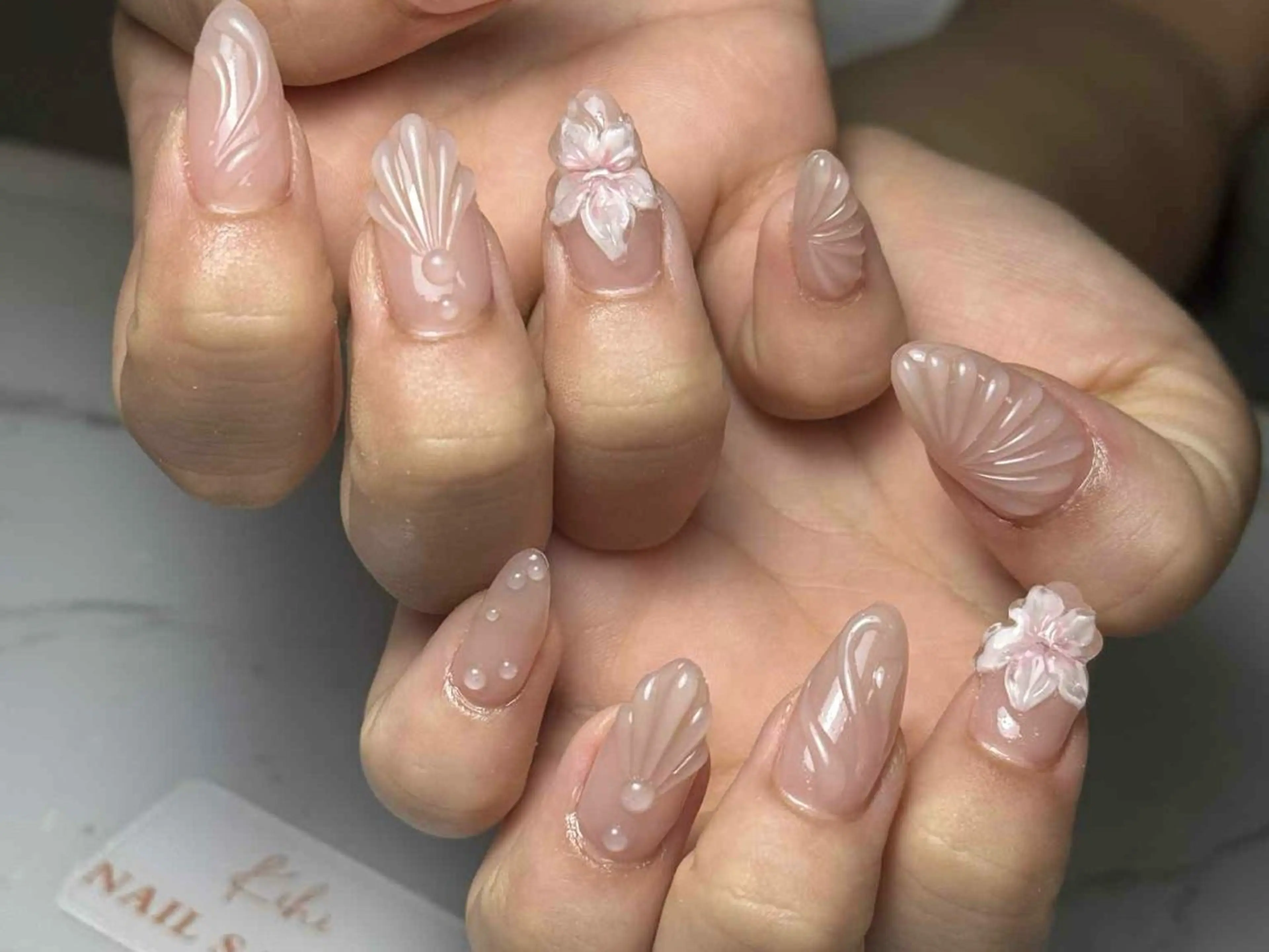 ネイル アートネイル フレンチネイル ジェルネイル グラデーション 韓国ネイル ハンドネイル ハンドケア Nail Salon Kihi さくらのネイルデザイン