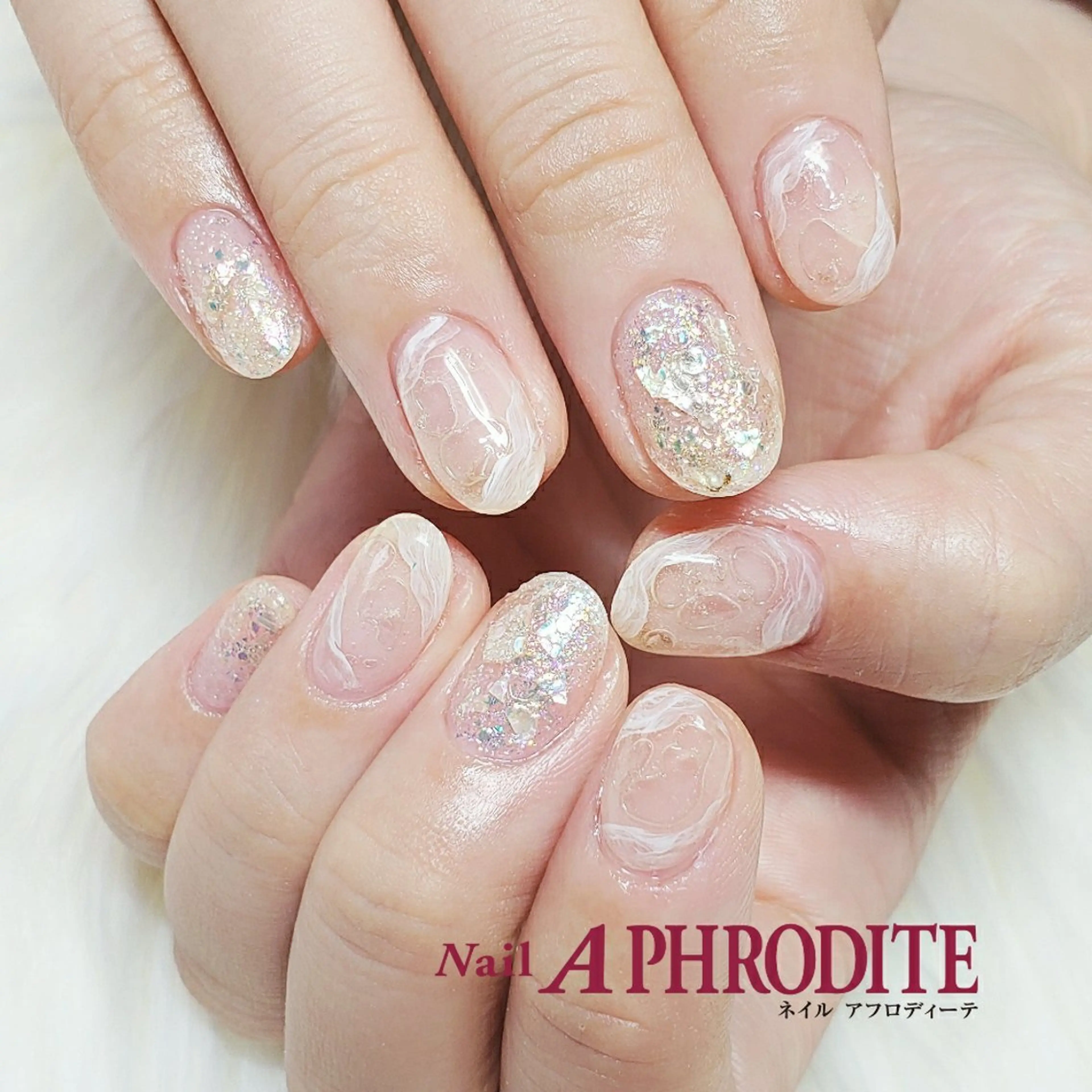 ネイル ジェルネイル ニュアンスネイル ソフトジェル Nail  Aphroditeのネイルデザイン