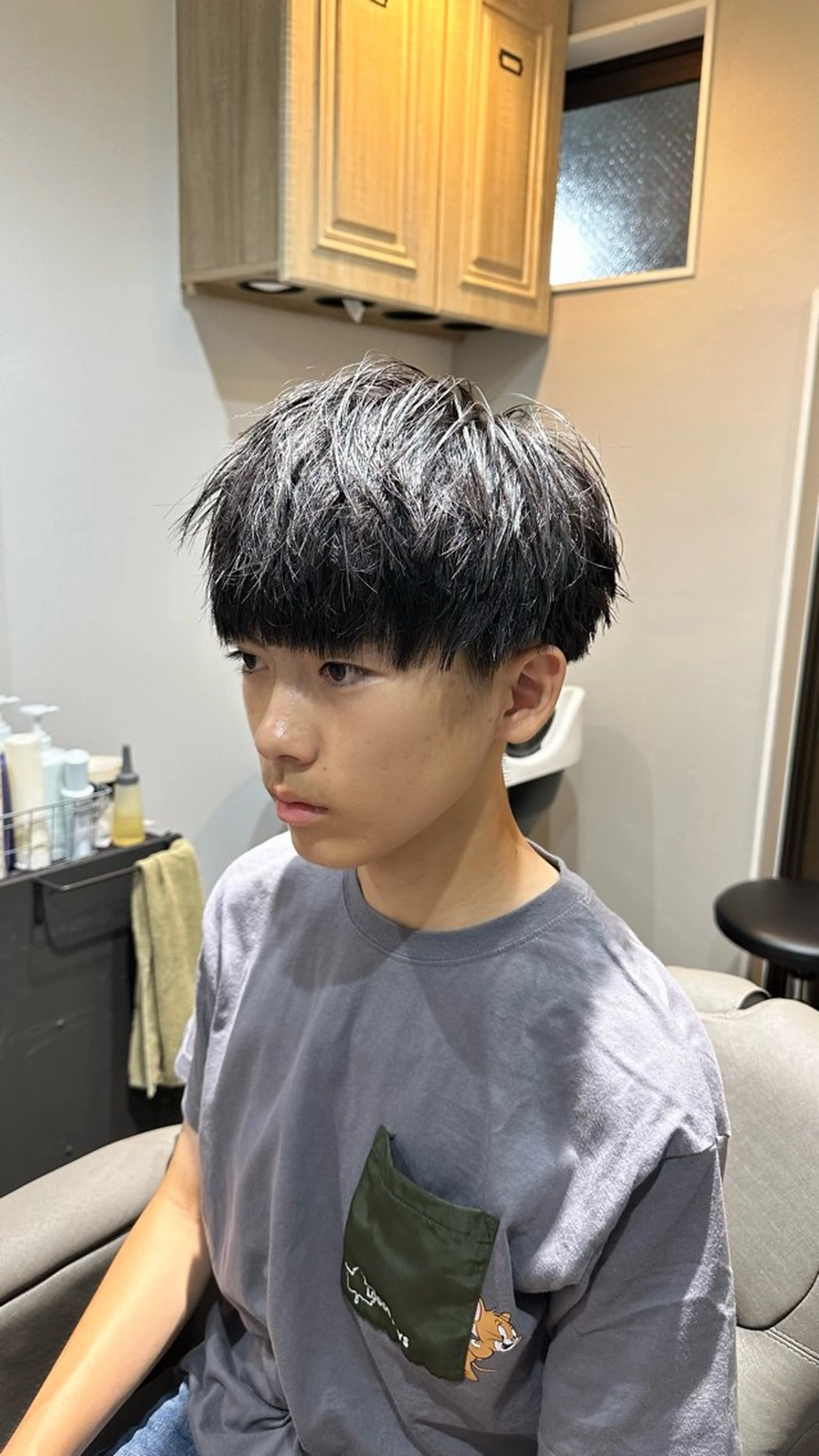 ショート メンズ マッシュ 刈り上げ メンズサロン alfRed白井のヘアスタイル