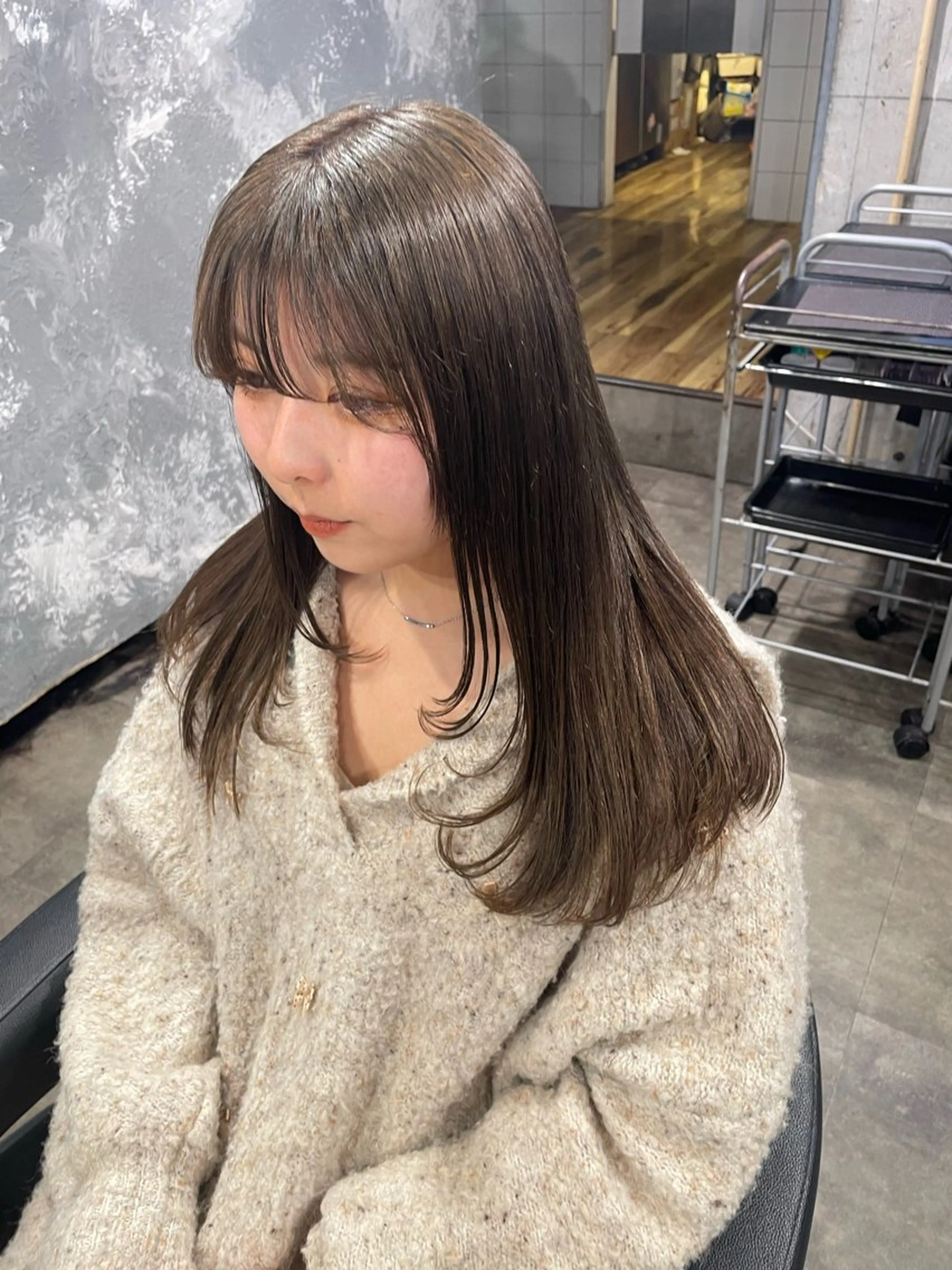 ロング ヘアカラー ハイトーンブロンド 横浜💞ミオのヘアスタイル