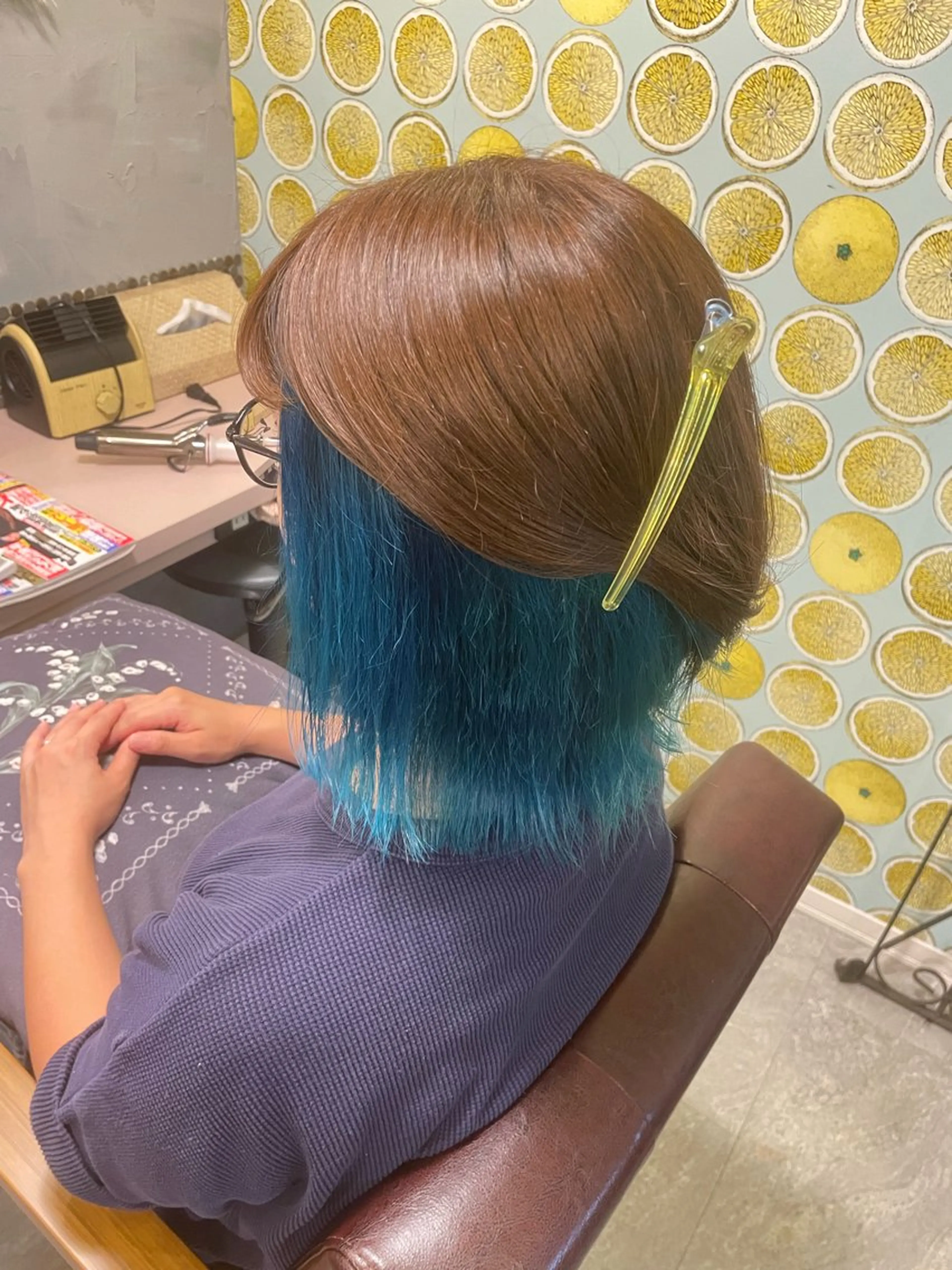 ミディアム カット ヘアカラー hair  make echo所属・hair make echo滿木あい花のヘアスタイル