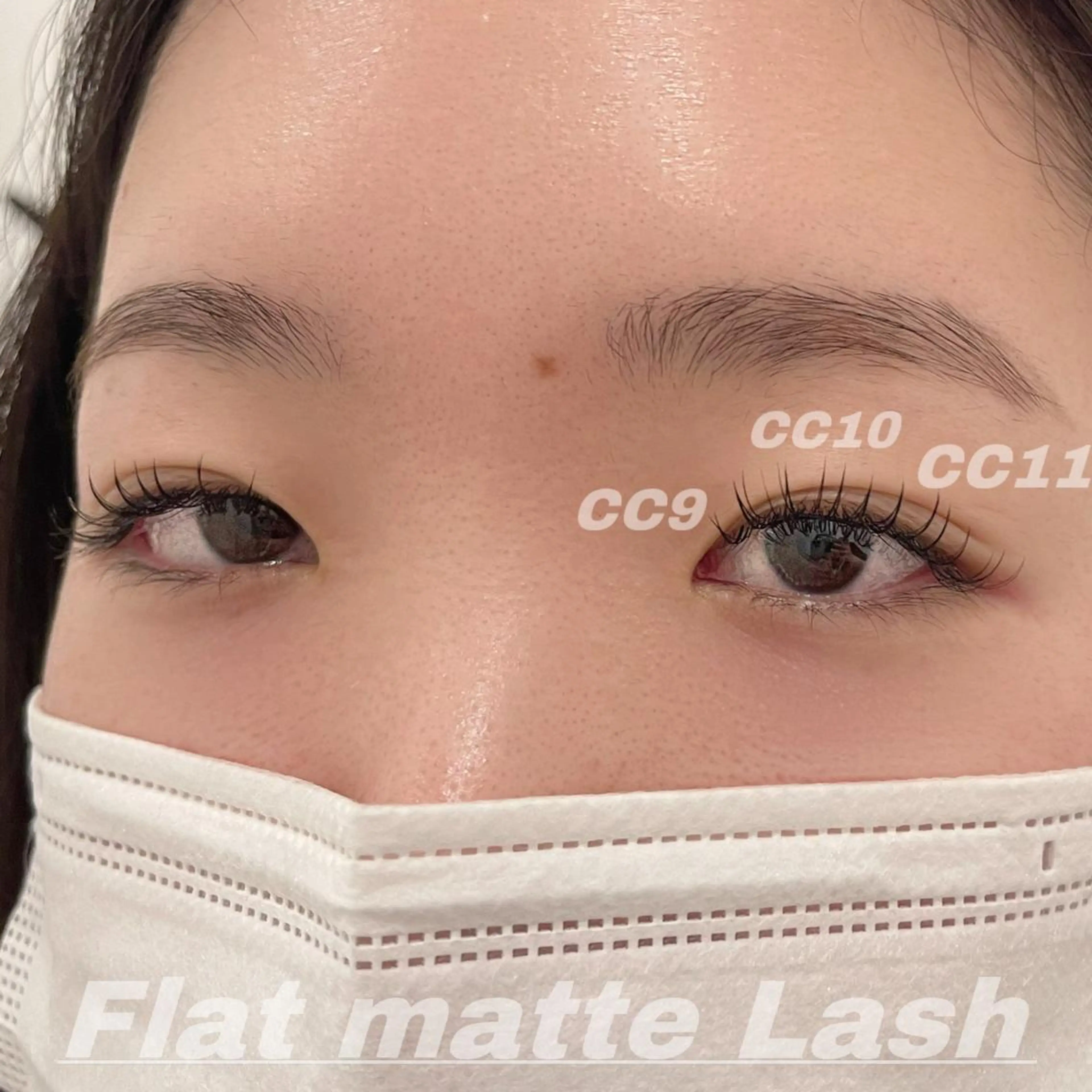 マツエク・マツパ CCカール Cカール フラットラッシュ 目尻長め マツエク Eye ELSA lash栄店 長沼の眉毛・アイブロウイメージ