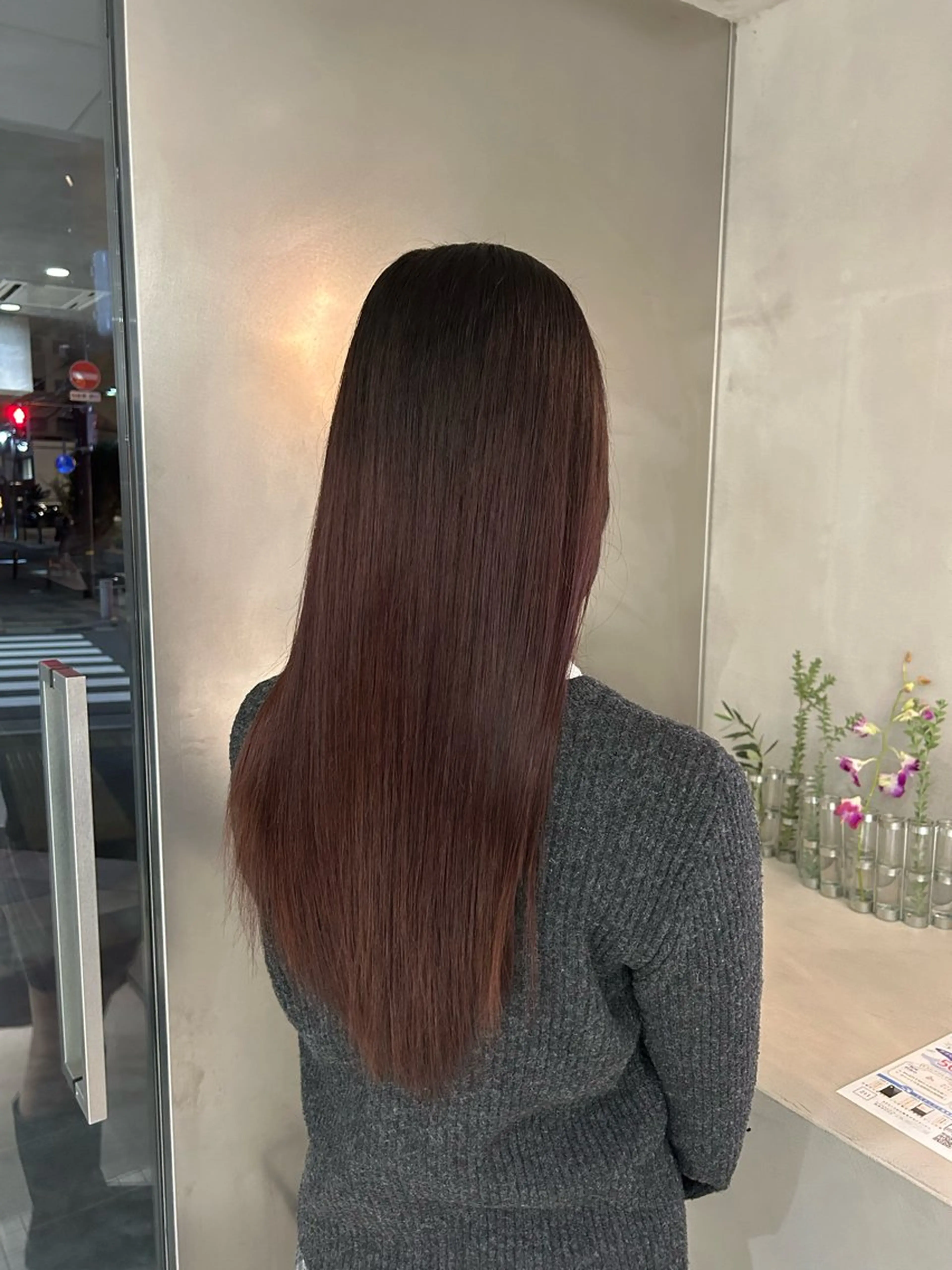 ロング カラー 馬場 菜乃夏のヘアスタイル
