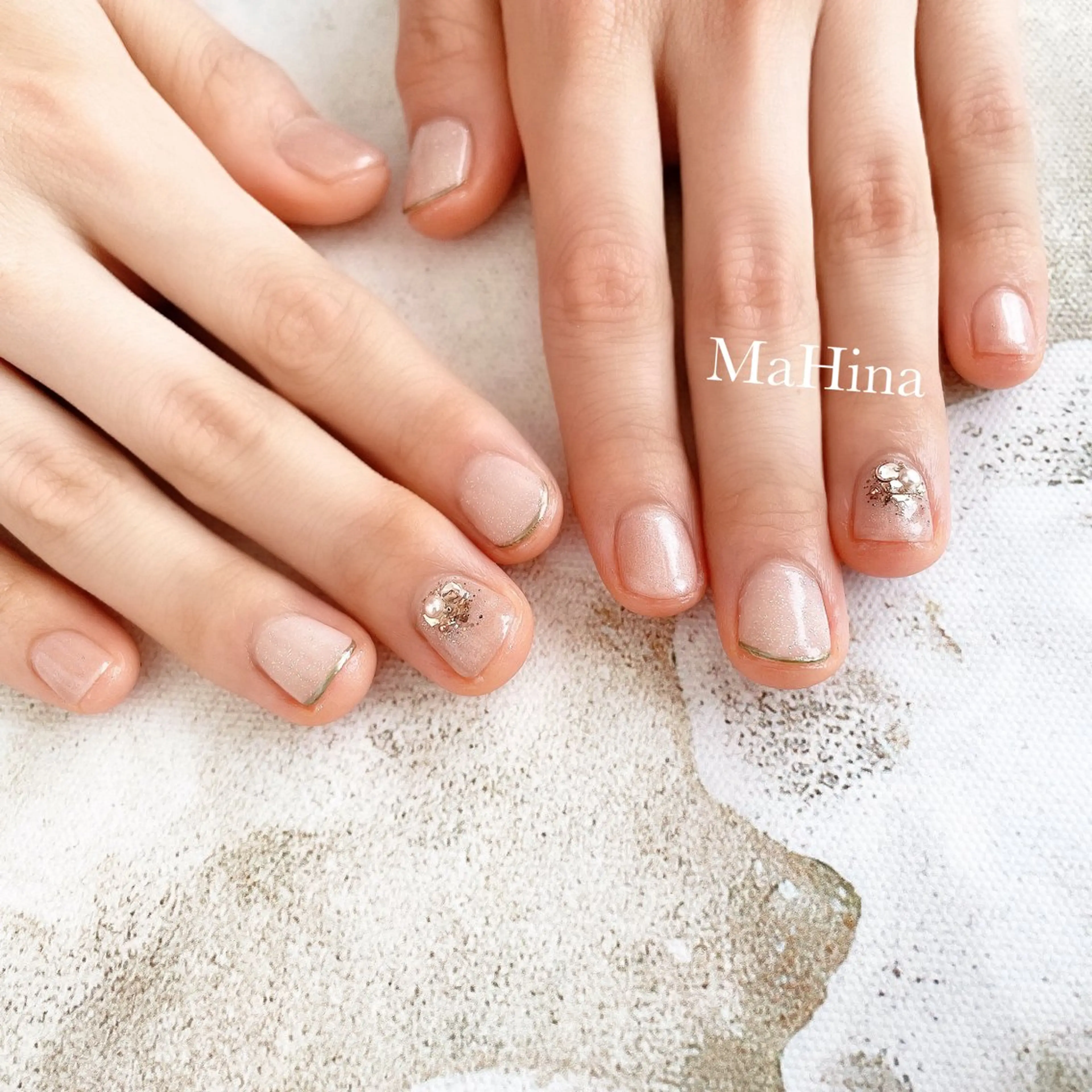 ネイル シンプルネイル ハンドネイル Healing Salon...MaHina(マヒナ)所属・MaHina🌙 salonのネイルデザイン