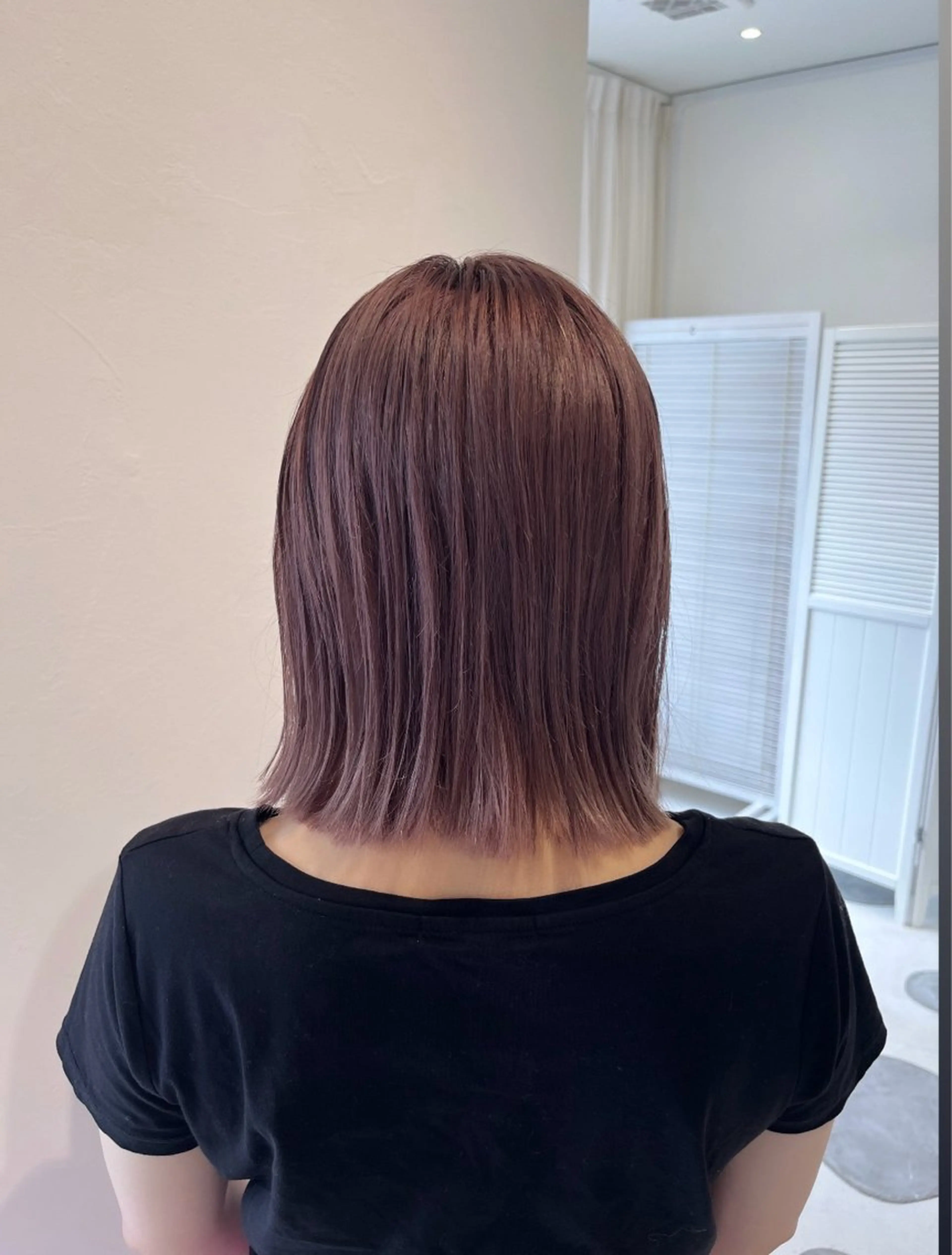ミディアム 切りっぱなしボブ ボブ L⭐︎s  kind所属・L⭐︎s kind Amiのヘアスタイル
