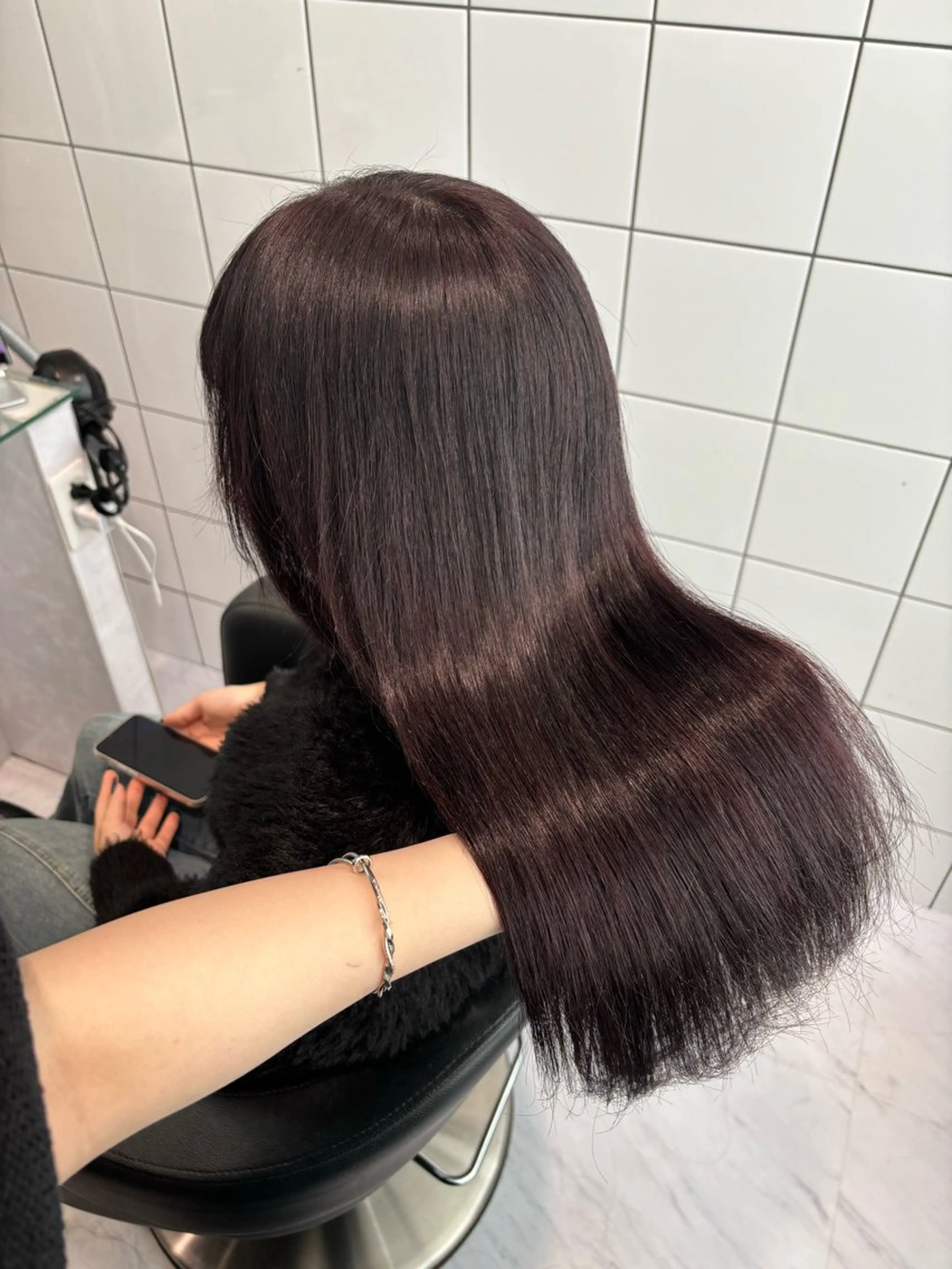 ロング カラー カット ヘアカラー トリートメント ヘッドスパ ヘアセット 表参道♡暗髪^ྀི 艶カラー♡アユミのヘアスタイル